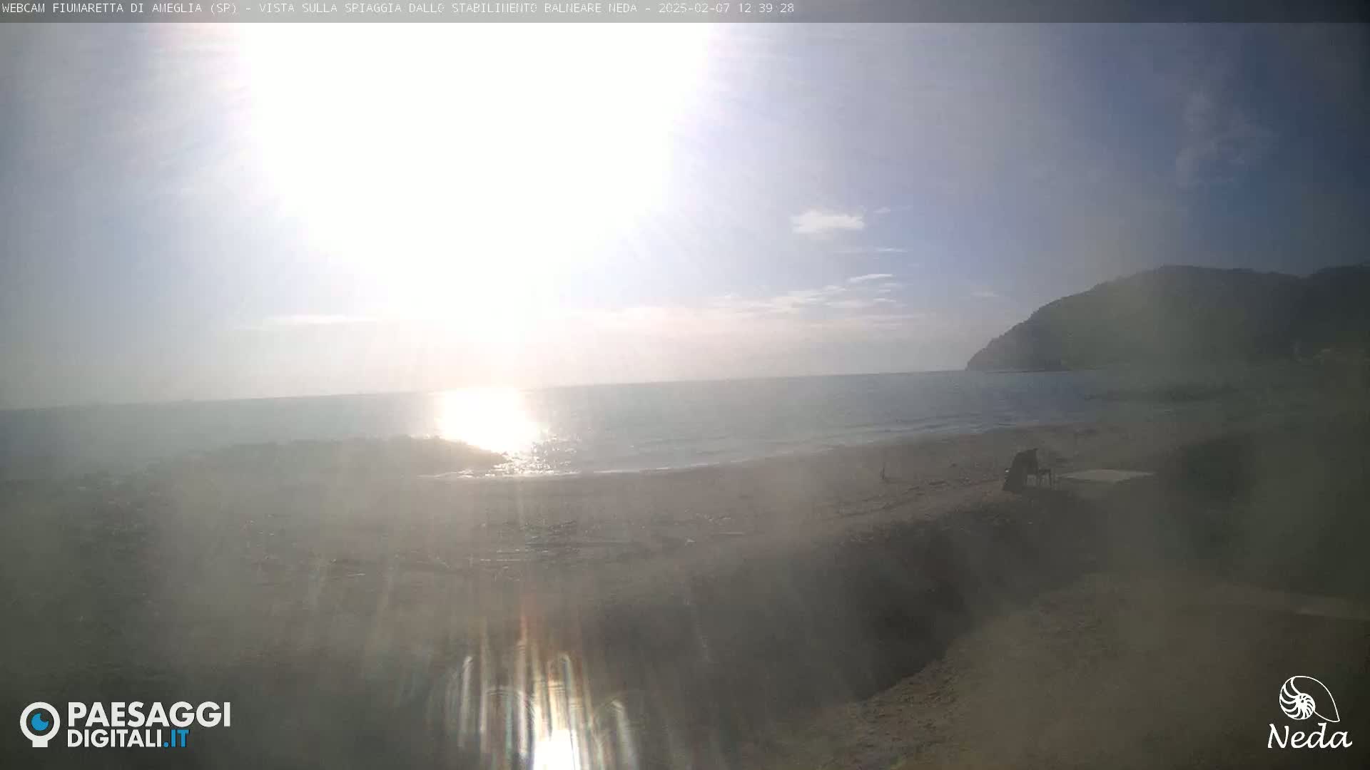Fiumaretta di Ameglia Beach Live Cam - La Spezia, Liguria, Italy
