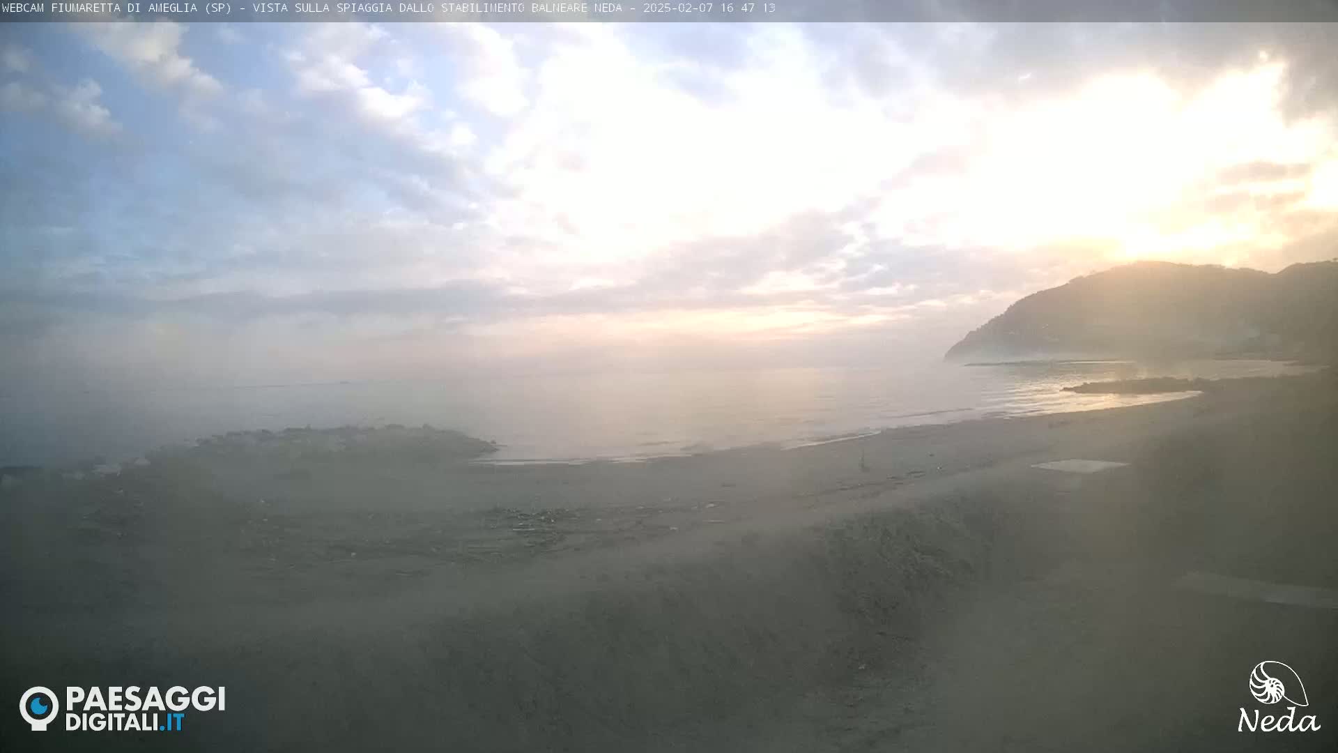 Fiumaretta di Ameglia Beach Live Cam - La Spezia, Liguria, Italy