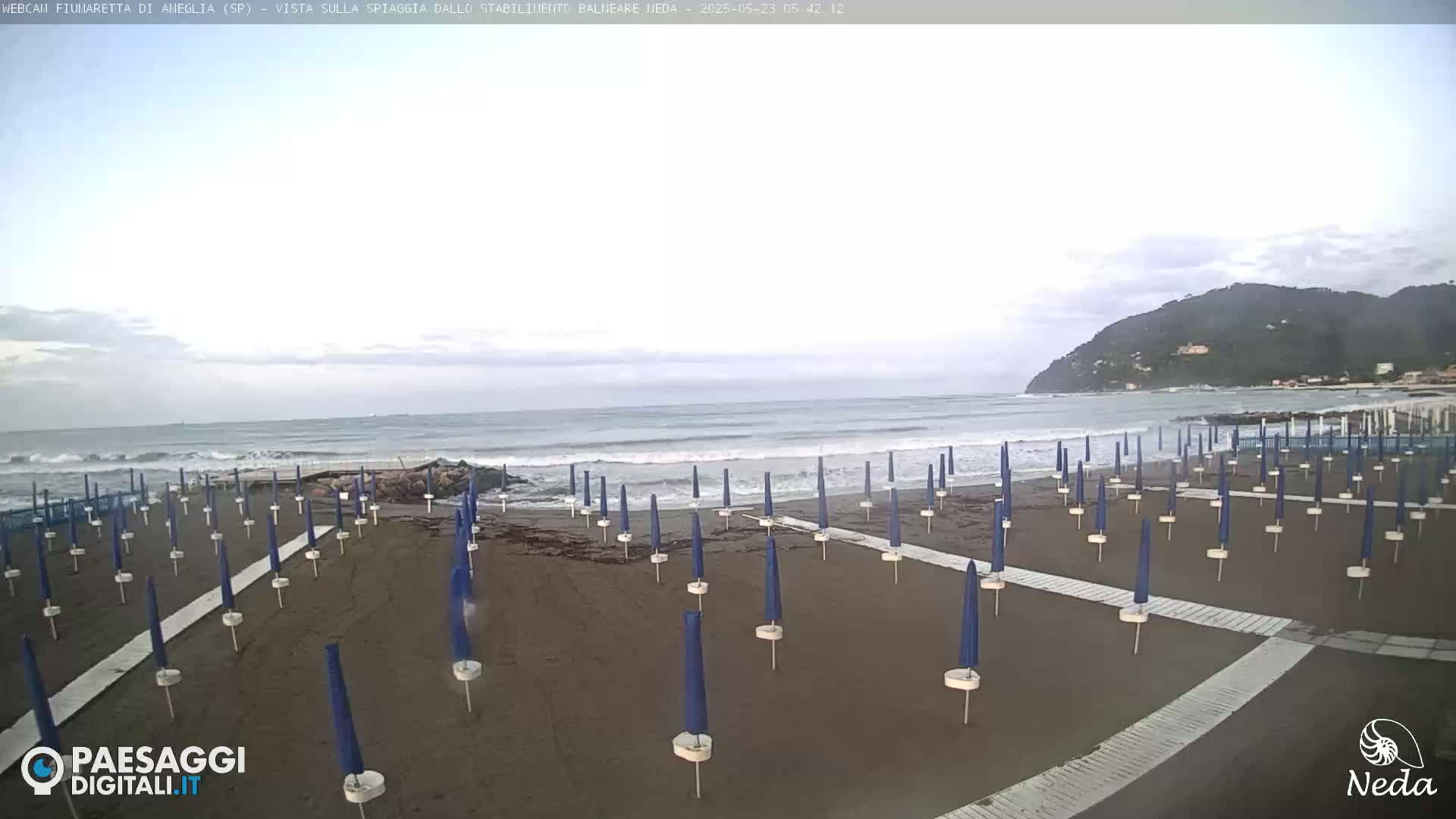 Fiumaretta di Ameglia Beach Live Cam - La Spezia, Liguria, Italy