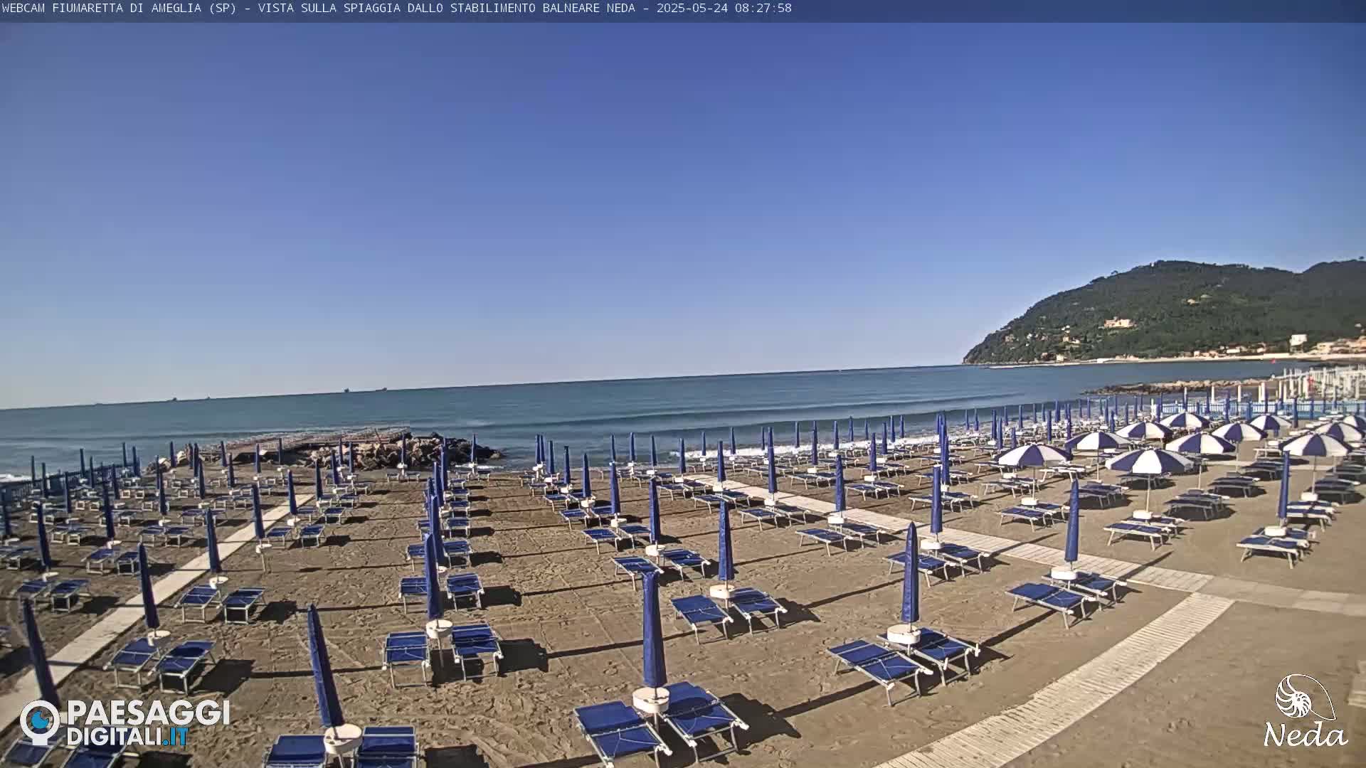 Fiumaretta di Ameglia Beach Live Cam - La Spezia, Liguria, Italy