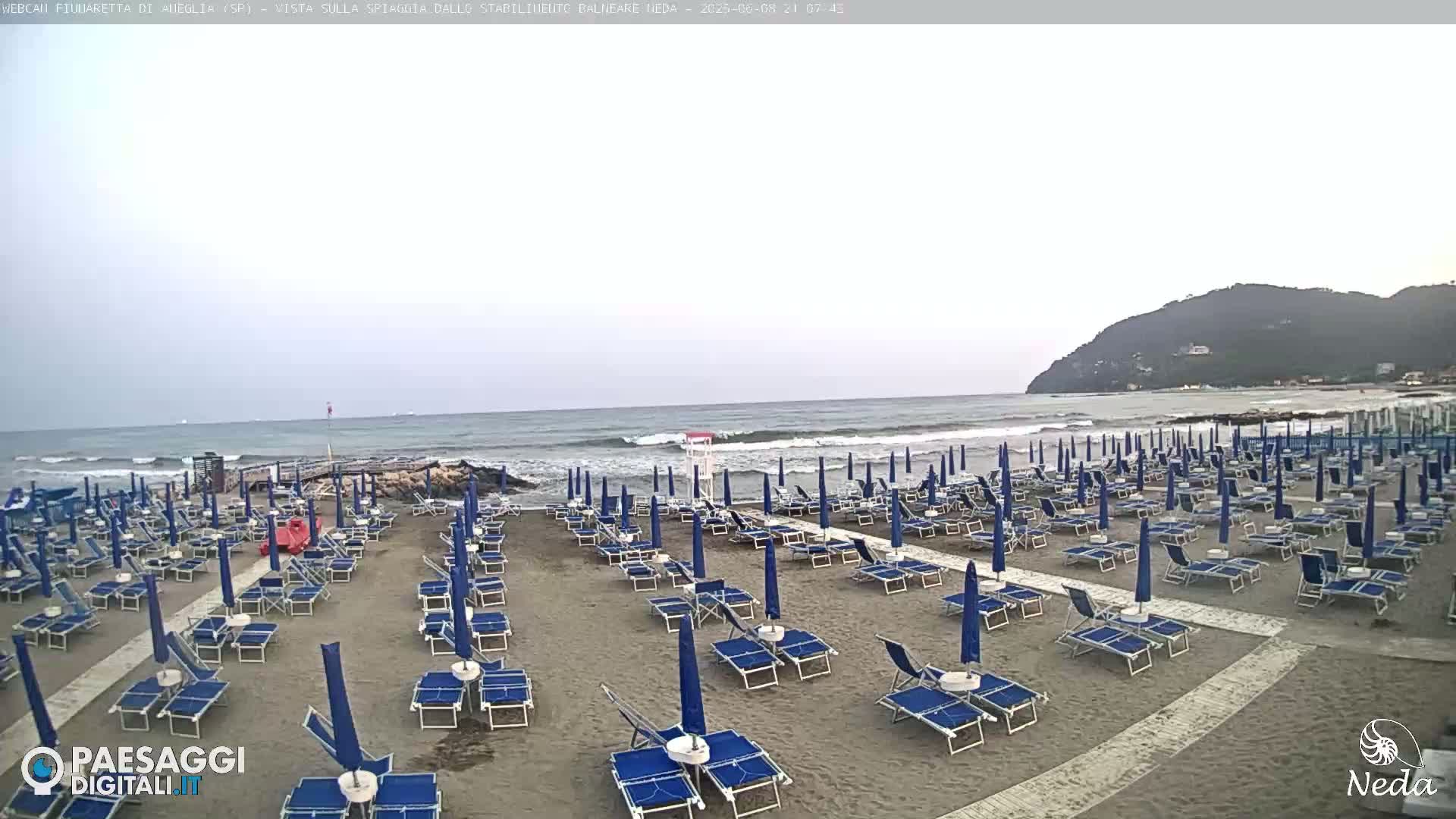 Fiumaretta di Ameglia Beach Live Cam - La Spezia, Liguria, Italy