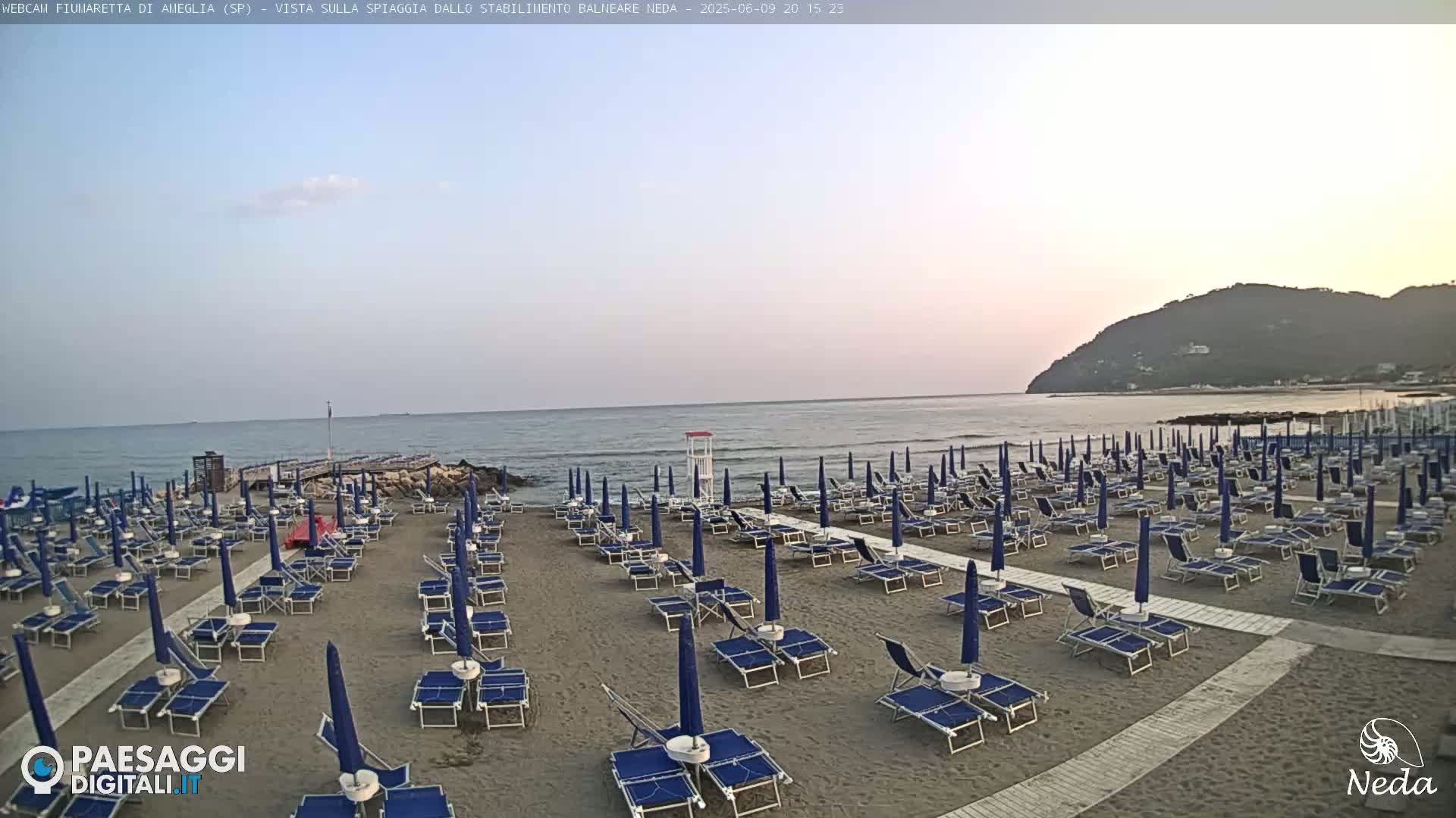 Fiumaretta di Ameglia Beach Live Cam - La Spezia, Liguria, Italy