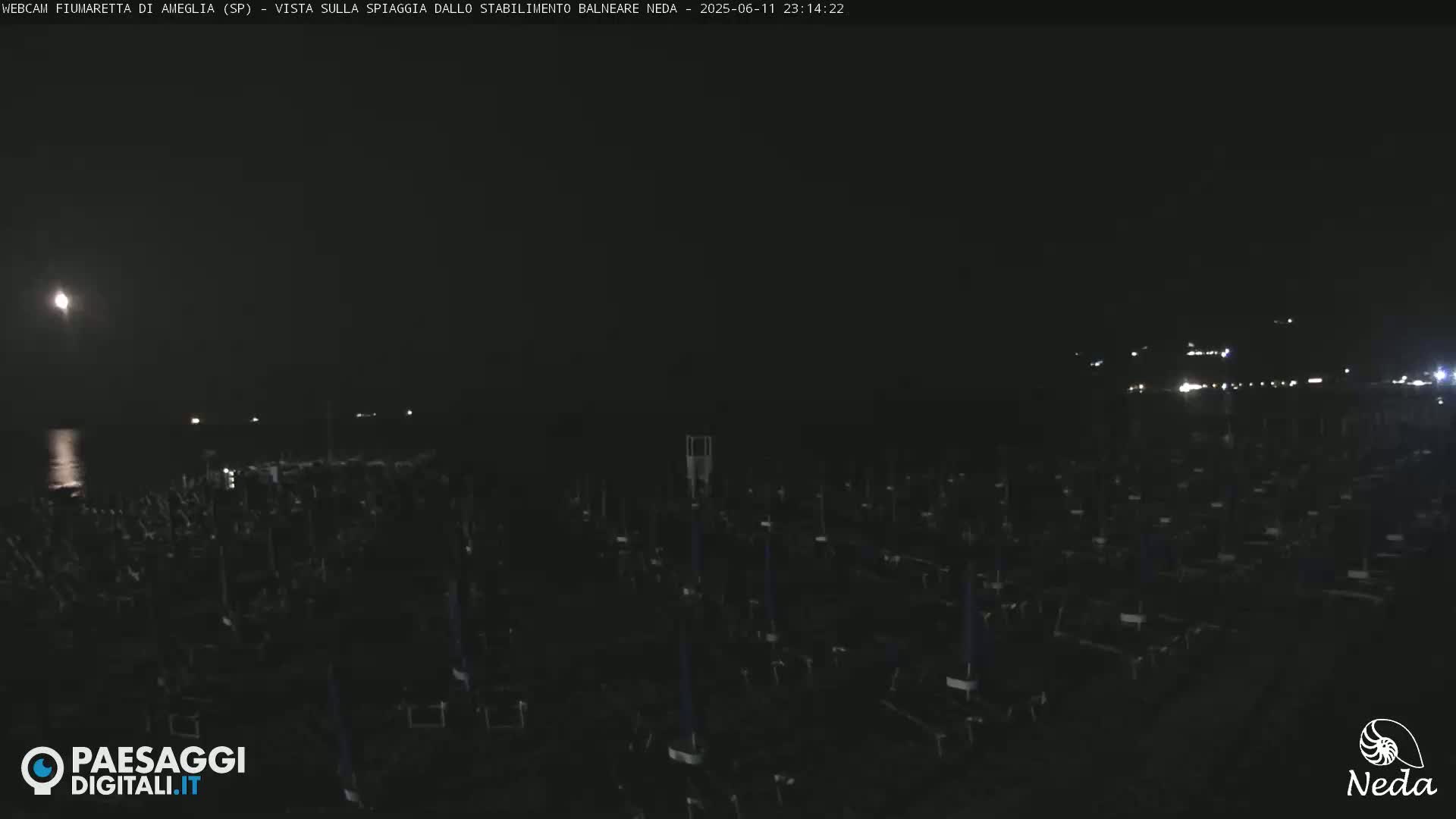 Fiumaretta di Ameglia Beach Live Cam - La Spezia, Liguria, Italy