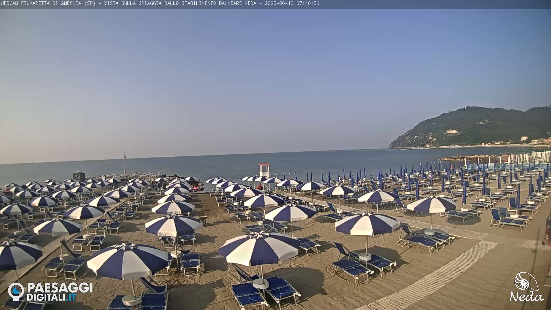 Fiumaretta di Ameglia Beach Live Cam - La Spezia, Liguria, Italy