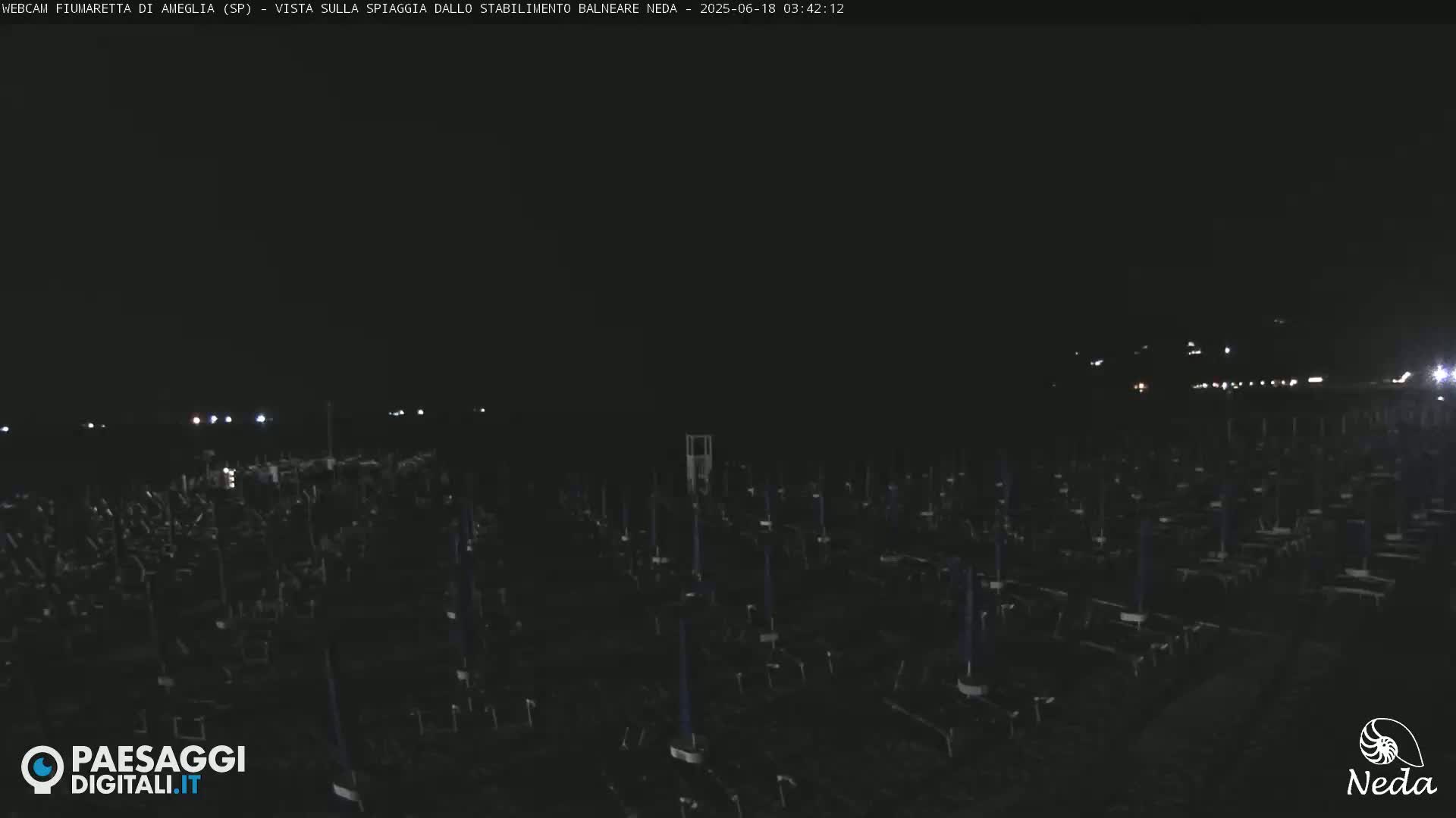 Fiumaretta di Ameglia Beach Live Cam - La Spezia, Liguria, Italy