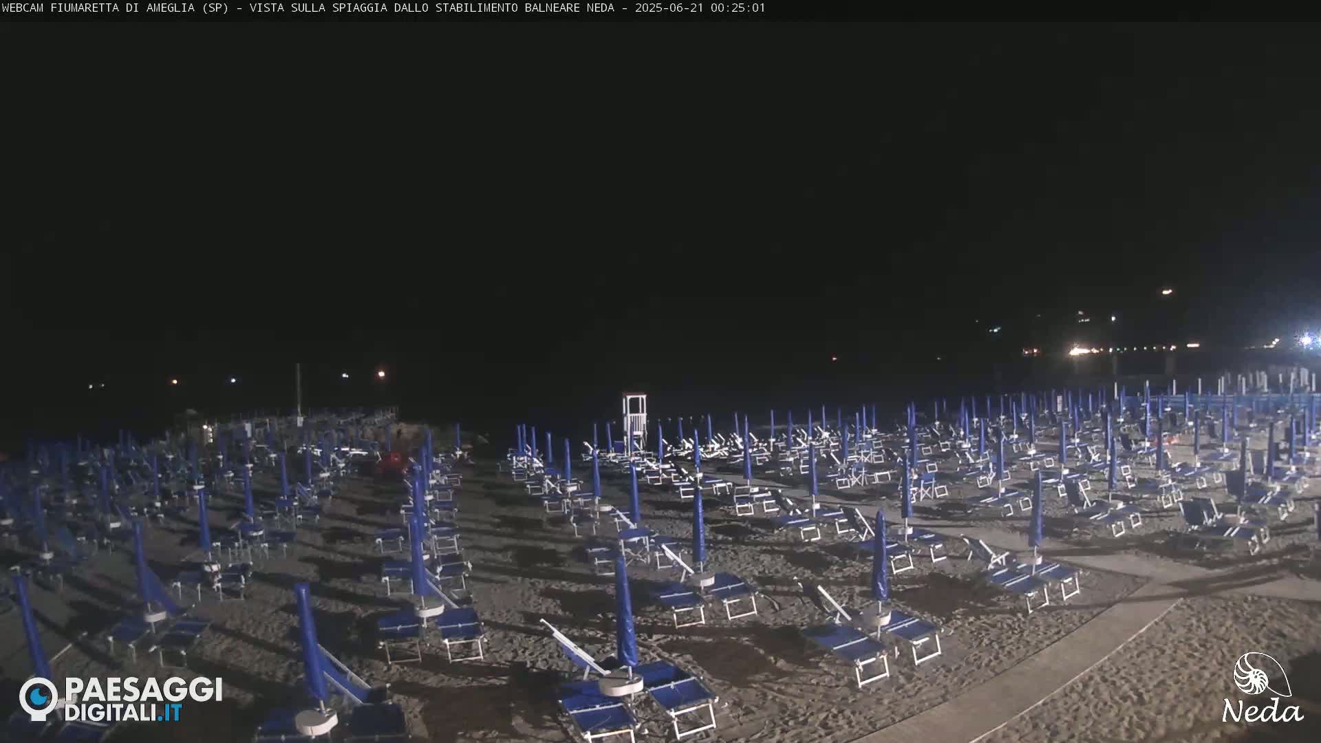 Fiumaretta di Ameglia Beach Live Cam - La Spezia, Liguria, Italy