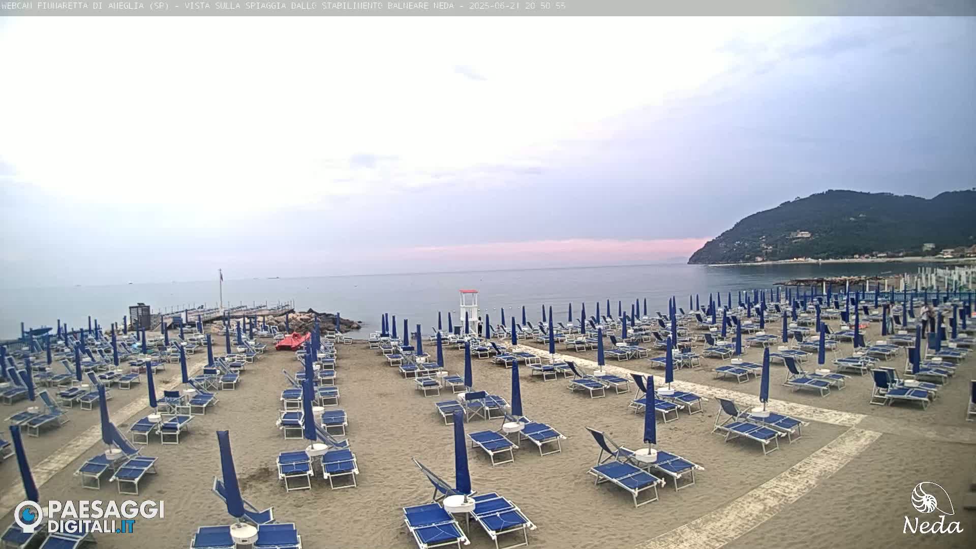 Fiumaretta di Ameglia Beach Live Cam - La Spezia, Liguria, Italy