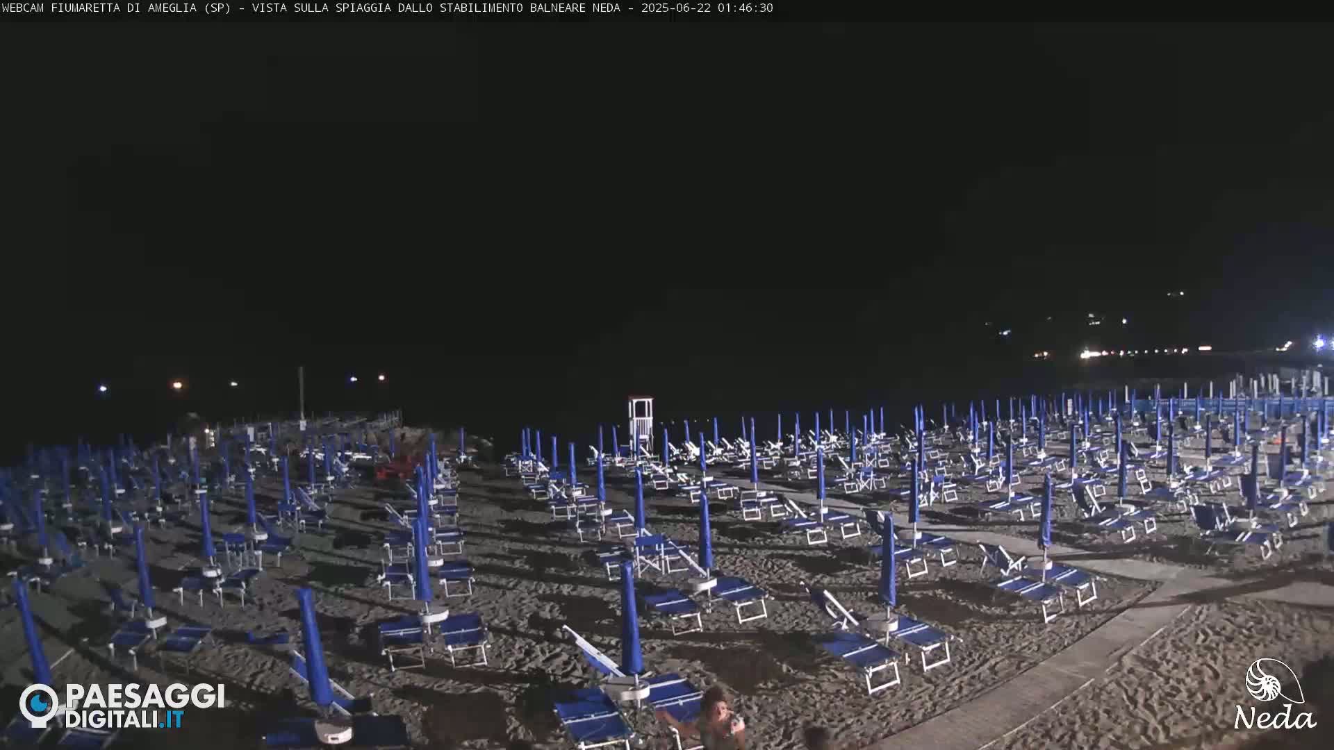 Fiumaretta di Ameglia Beach Live Cam - La Spezia, Liguria, Italy