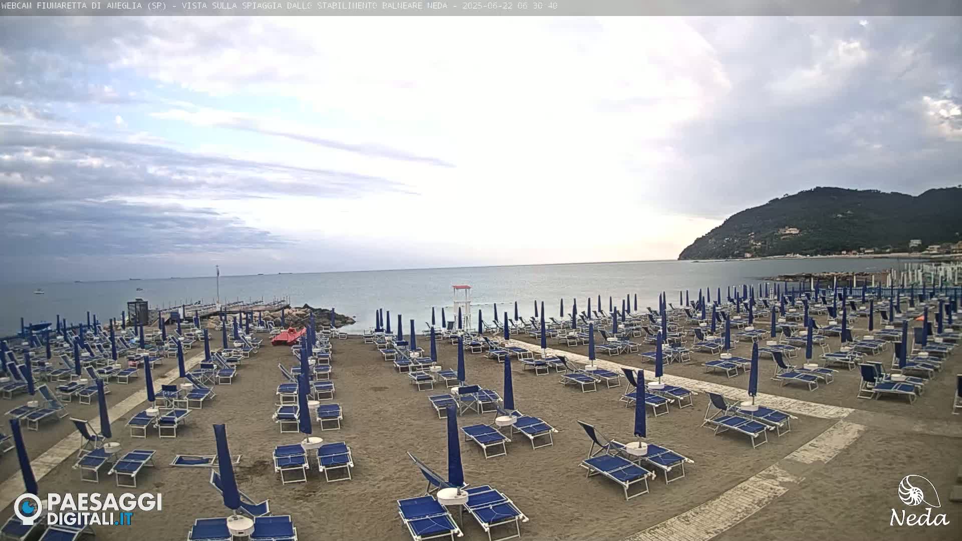 Fiumaretta di Ameglia Beach Live Cam - La Spezia, Liguria, Italy