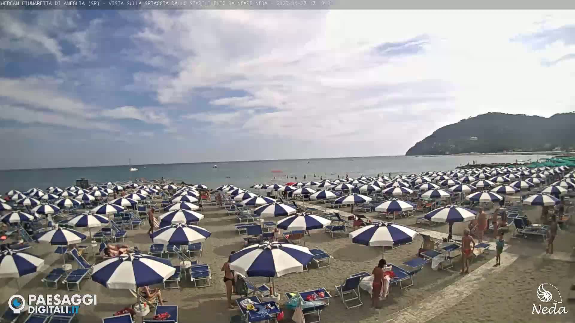Fiumaretta di Ameglia Beach Live Cam - La Spezia, Liguria, Italy