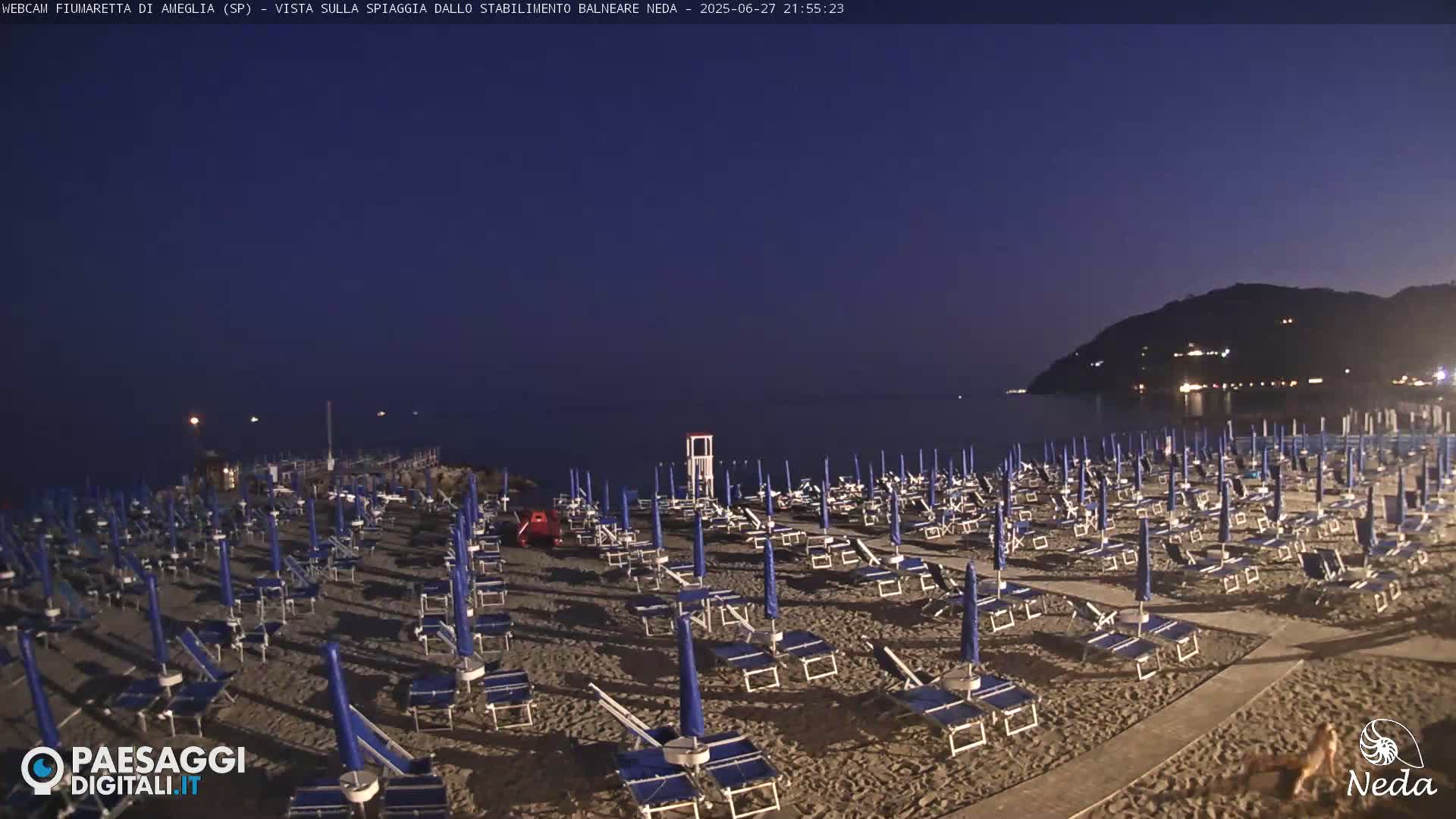 Fiumaretta di Ameglia Beach Live Cam - La Spezia, Liguria, Italy