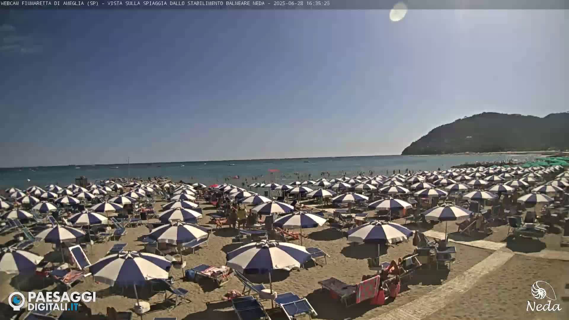 Fiumaretta di Ameglia Beach Live Cam - La Spezia, Liguria, Italy