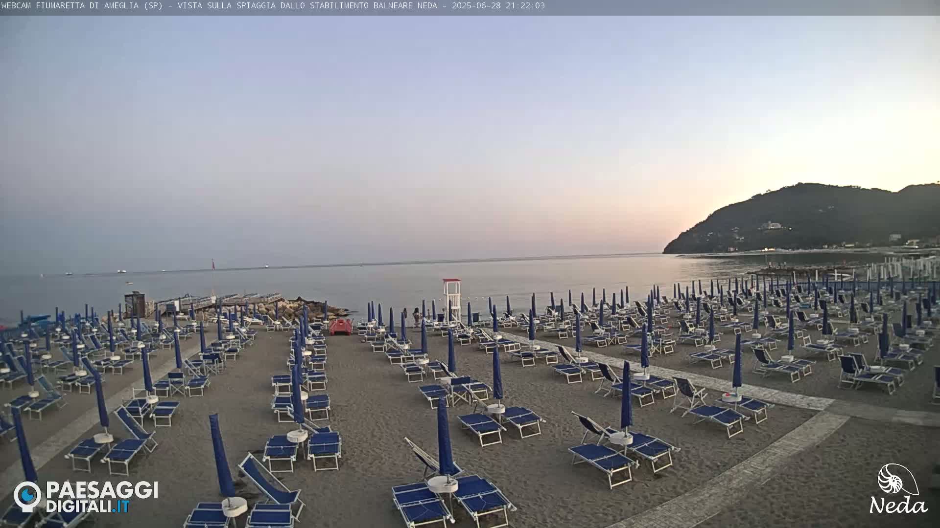 Fiumaretta di Ameglia Beach Live Cam - La Spezia, Liguria, Italy