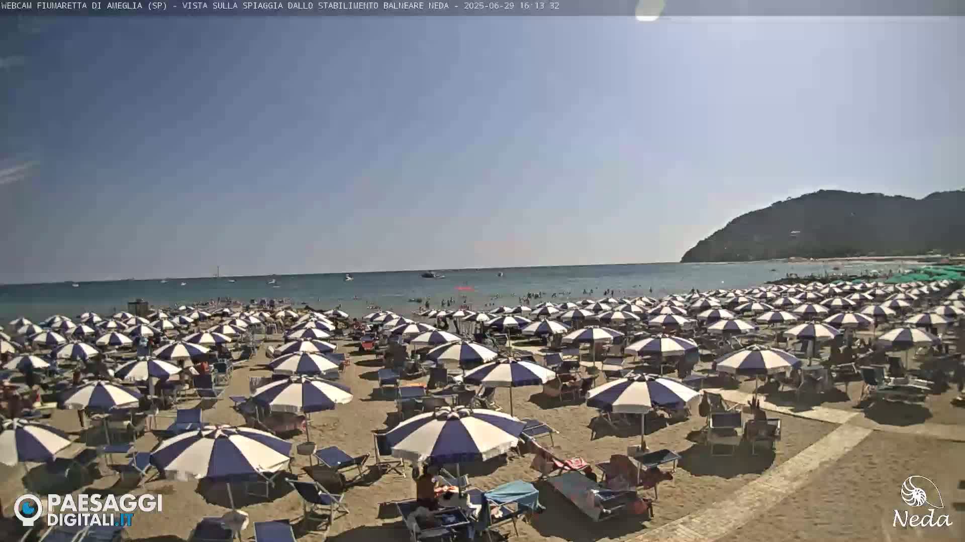 Fiumaretta di Ameglia Beach Live Cam - La Spezia, Liguria, Italy