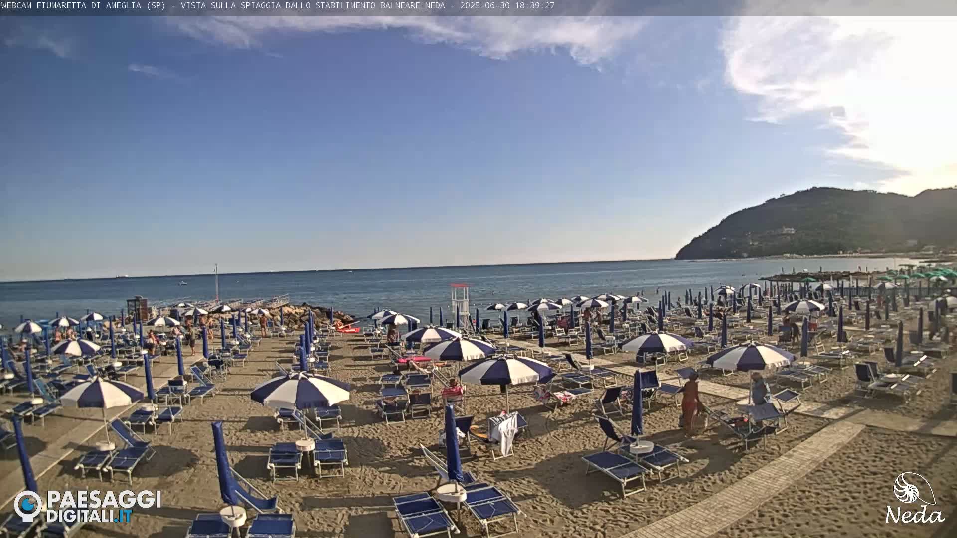 Fiumaretta di Ameglia Beach Live Cam - La Spezia, Liguria, Italy