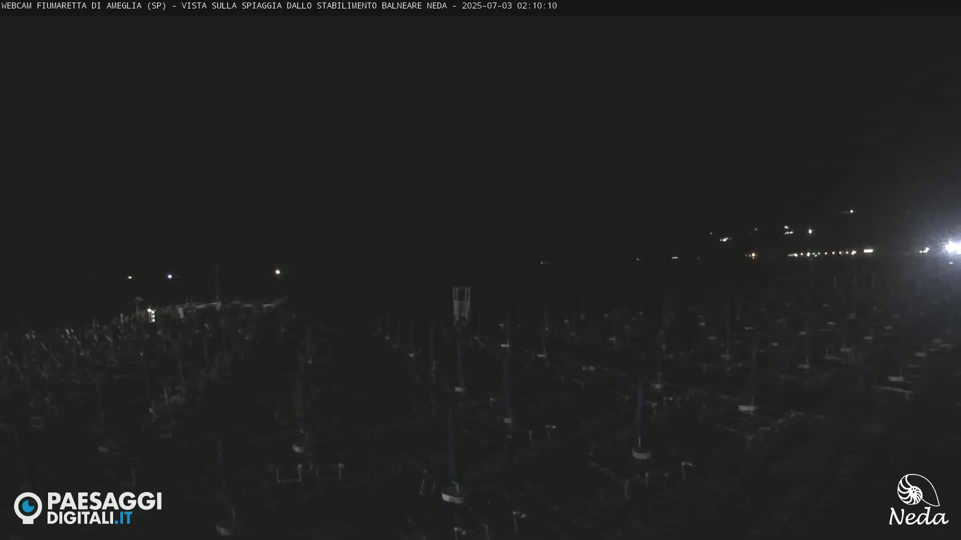 Fiumaretta di Ameglia Beach Live Cam - La Spezia, Liguria, Italy