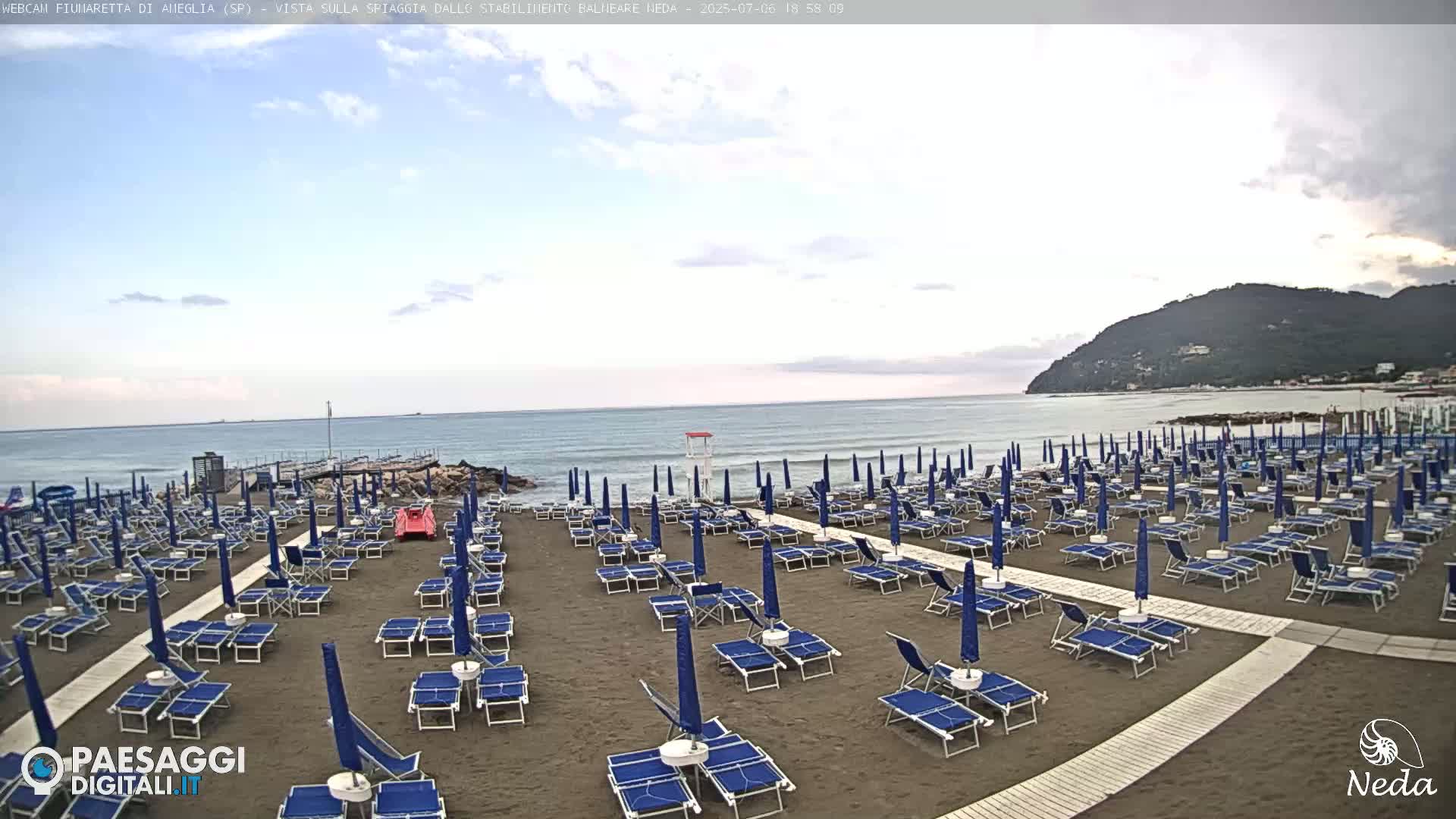 Fiumaretta di Ameglia Beach Live Cam - La Spezia, Liguria, Italy