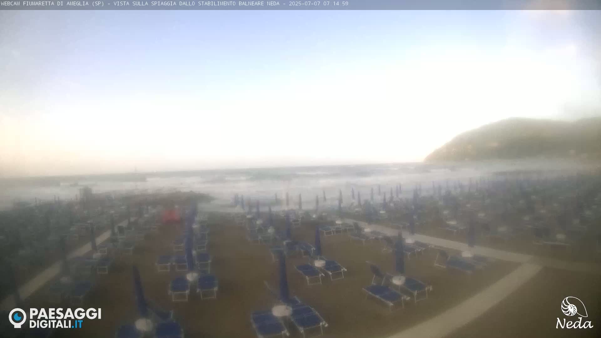 Fiumaretta di Ameglia Beach Live Cam - La Spezia, Liguria, Italy