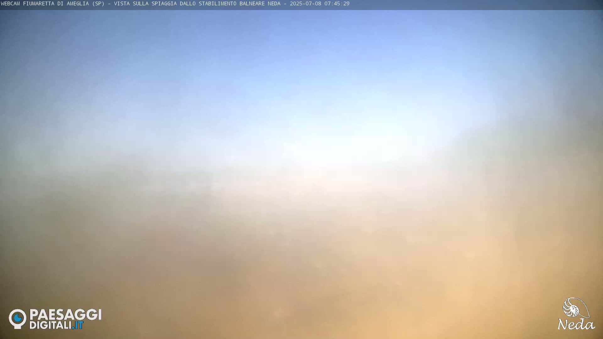 Fiumaretta di Ameglia Beach Live Cam - La Spezia, Liguria, Italy