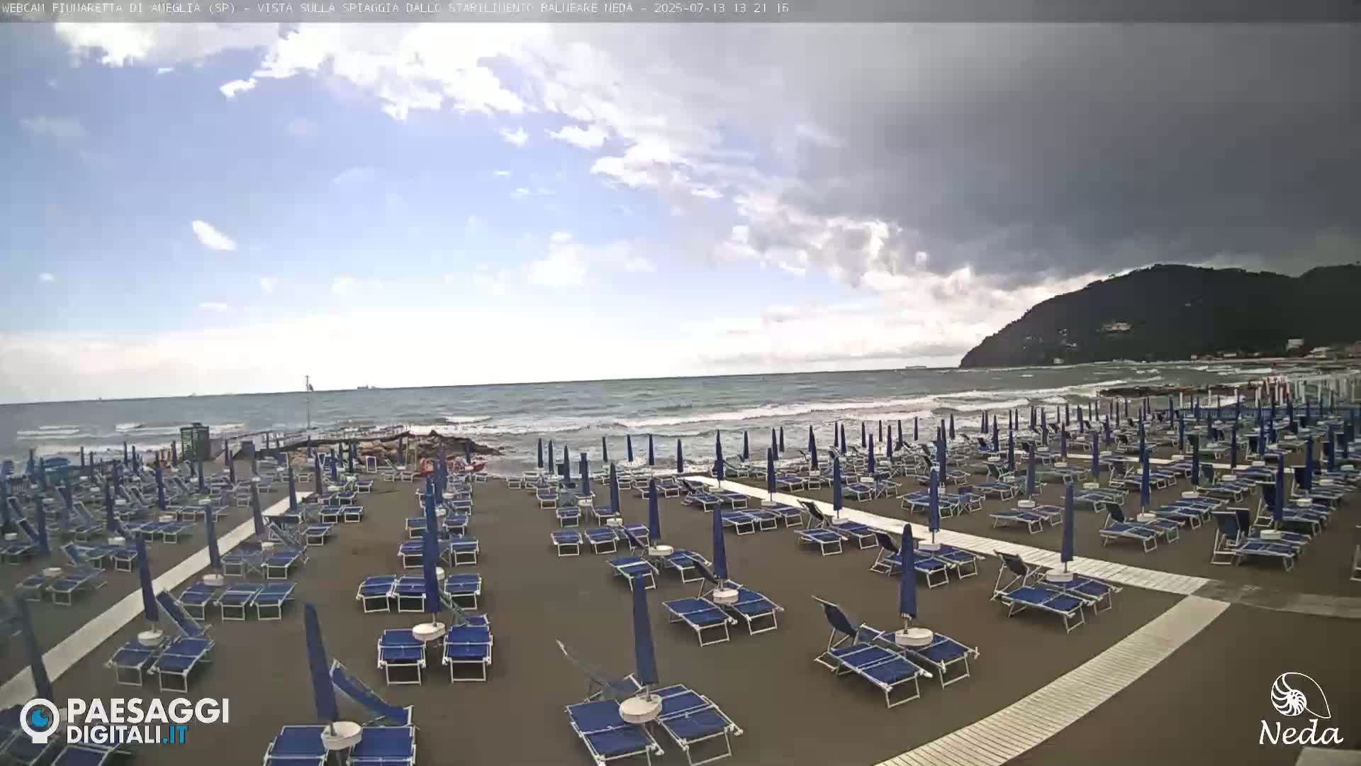 Fiumaretta di Ameglia Beach Live Cam - La Spezia, Liguria, Italy