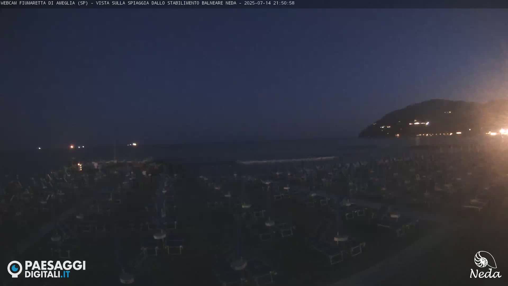 Fiumaretta di Ameglia Beach Live Cam - La Spezia, Liguria, Italy