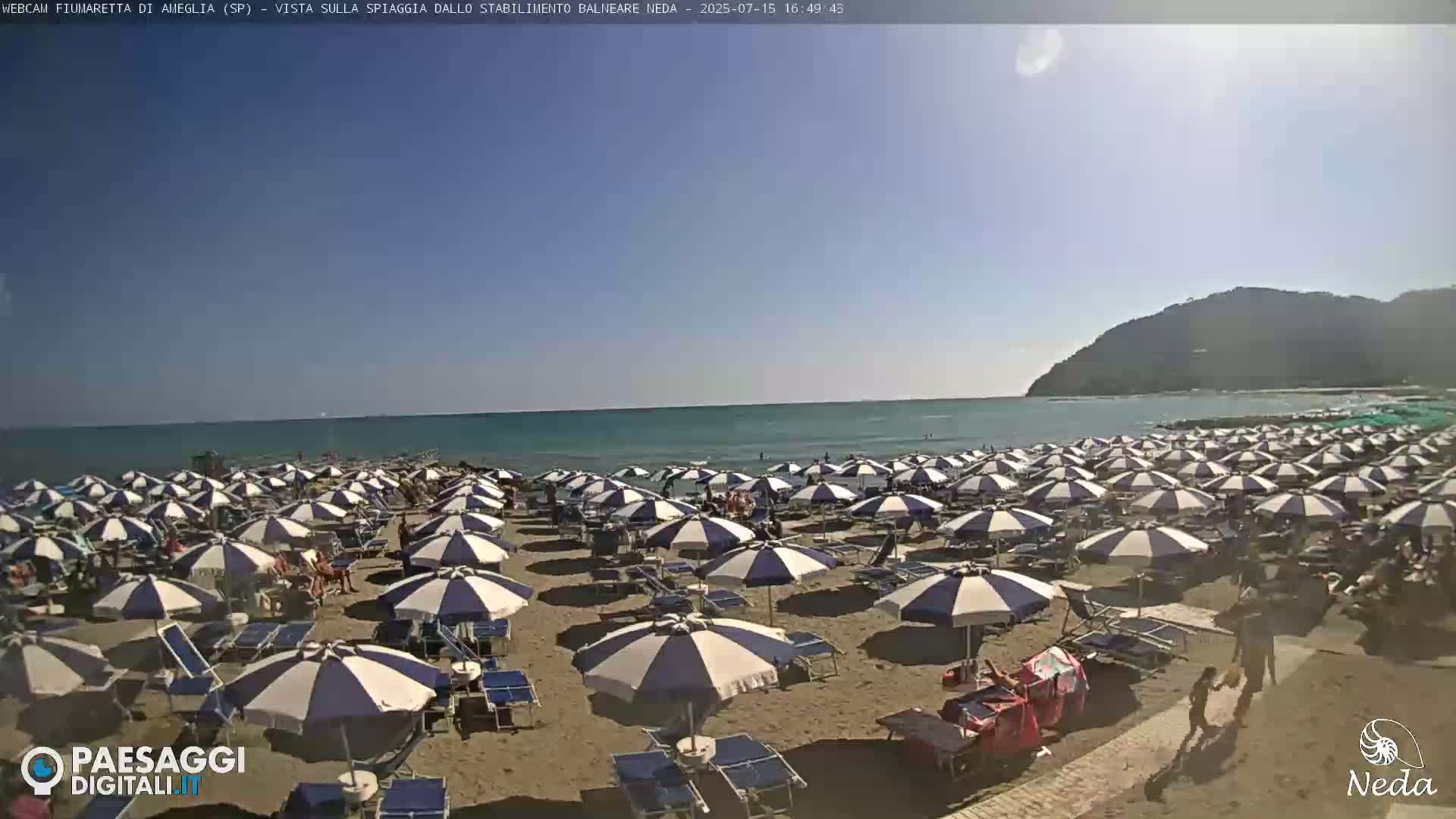 Fiumaretta di Ameglia Beach Live Cam - La Spezia, Liguria, Italy