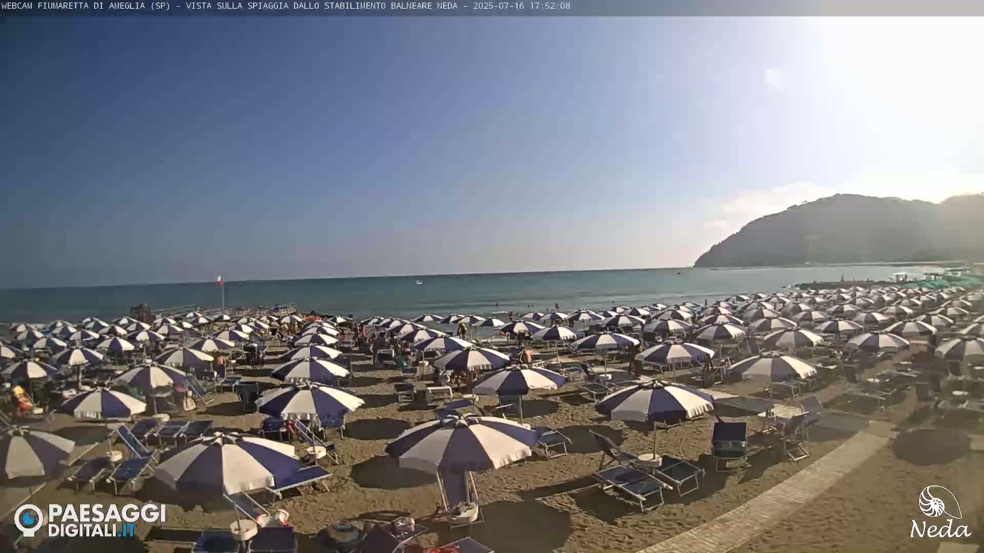 Fiumaretta di Ameglia Beach Live Cam - La Spezia, Liguria, Italy