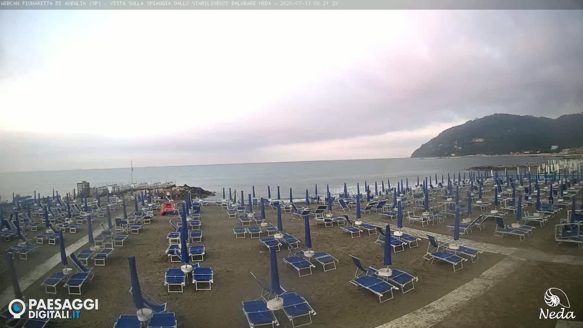 Fiumaretta di Ameglia Beach Live Cam - La Spezia, Liguria, Italy