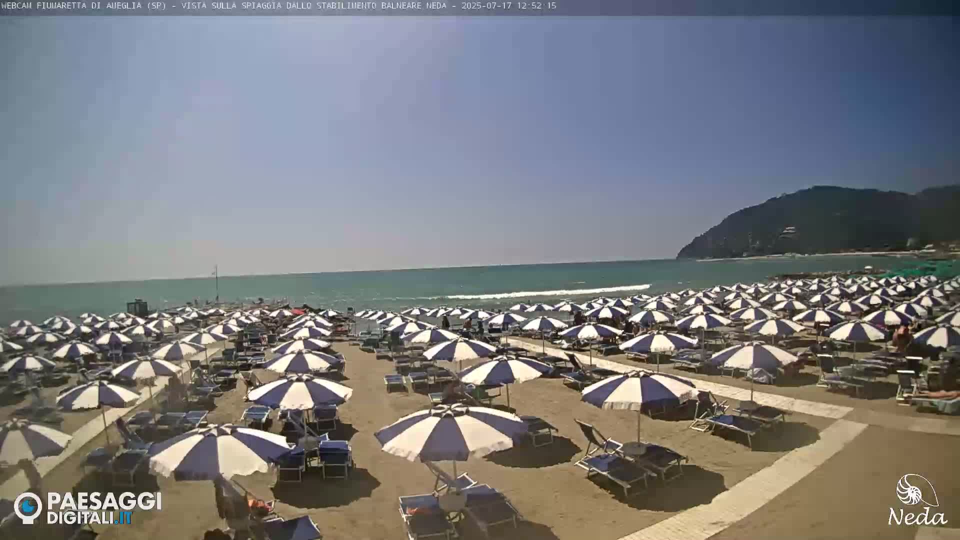 Fiumaretta di Ameglia Beach Live Cam - La Spezia, Liguria, Italy