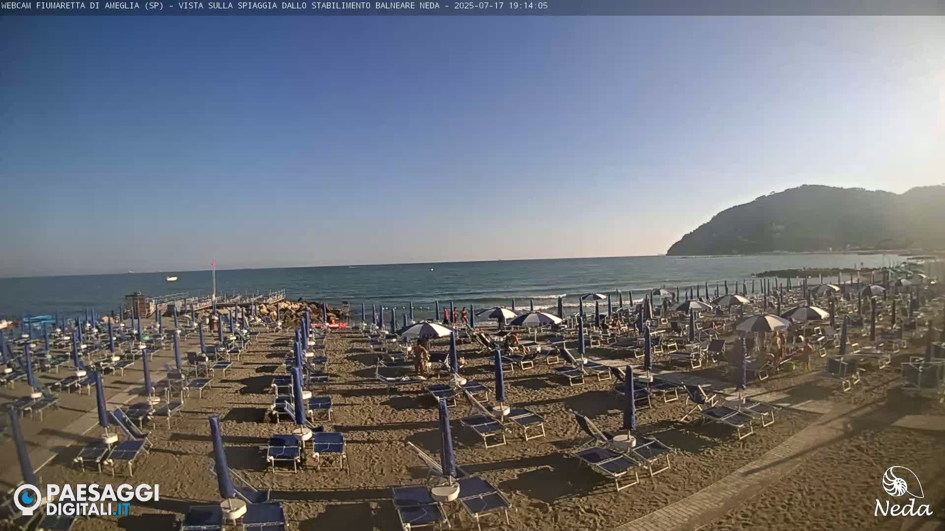 Fiumaretta di Ameglia Beach Live Cam - La Spezia, Liguria, Italy