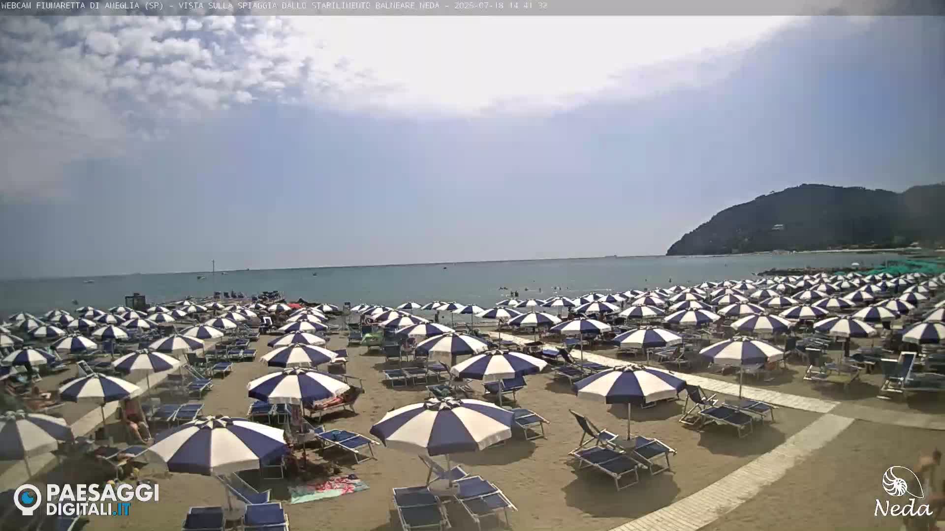 Fiumaretta di Ameglia Beach Live Cam - La Spezia, Liguria, Italy