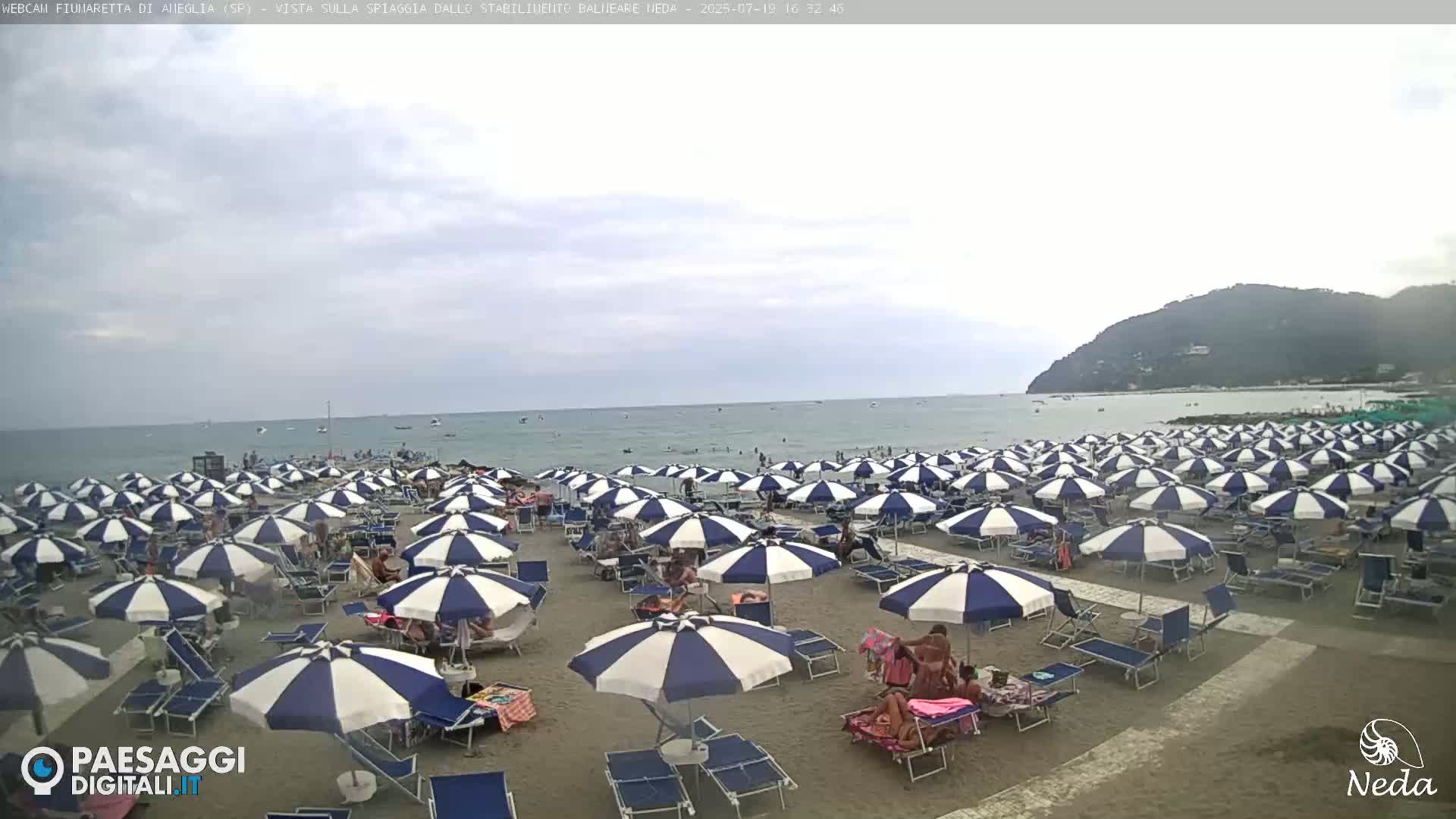 Fiumaretta di Ameglia Beach Live Cam - La Spezia, Liguria, Italy