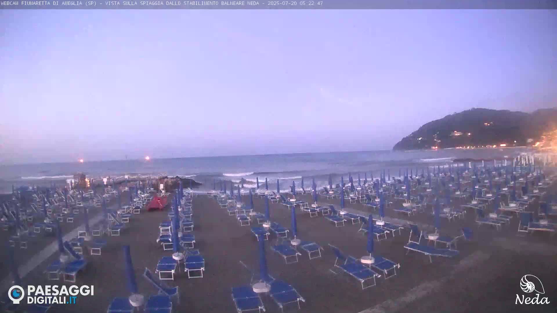 Fiumaretta di Ameglia Beach Live Cam - La Spezia, Liguria, Italy