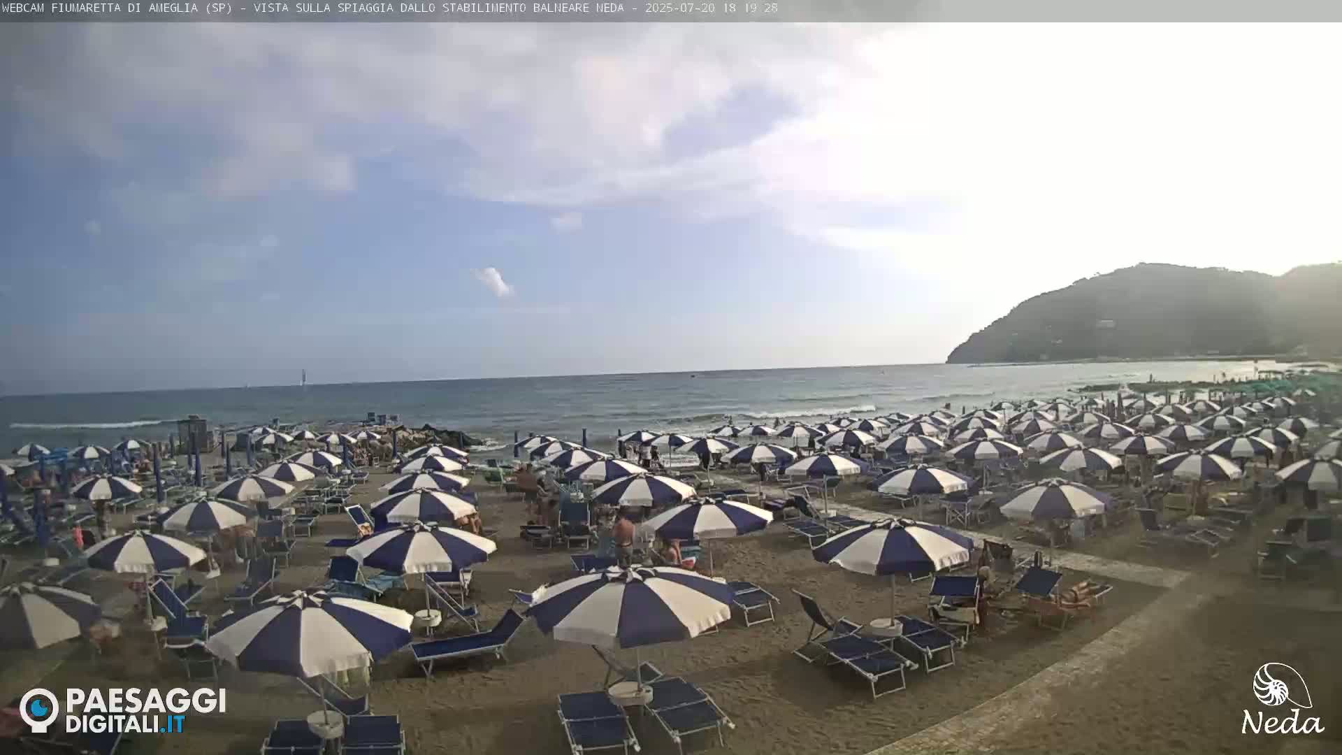 Fiumaretta di Ameglia Beach Live Cam - La Spezia, Liguria, Italy