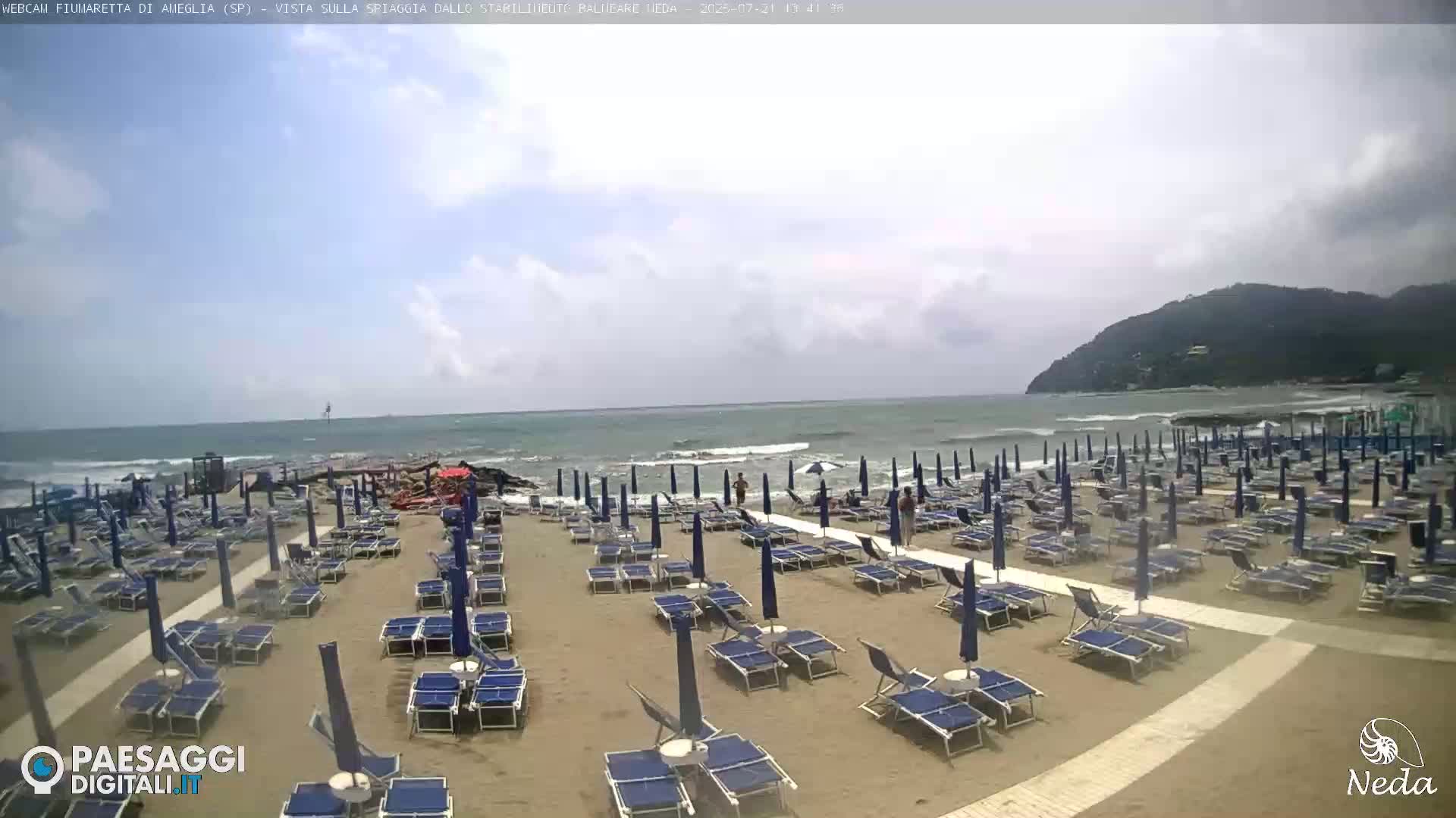 Fiumaretta di Ameglia Beach Live Cam - La Spezia, Liguria, Italy