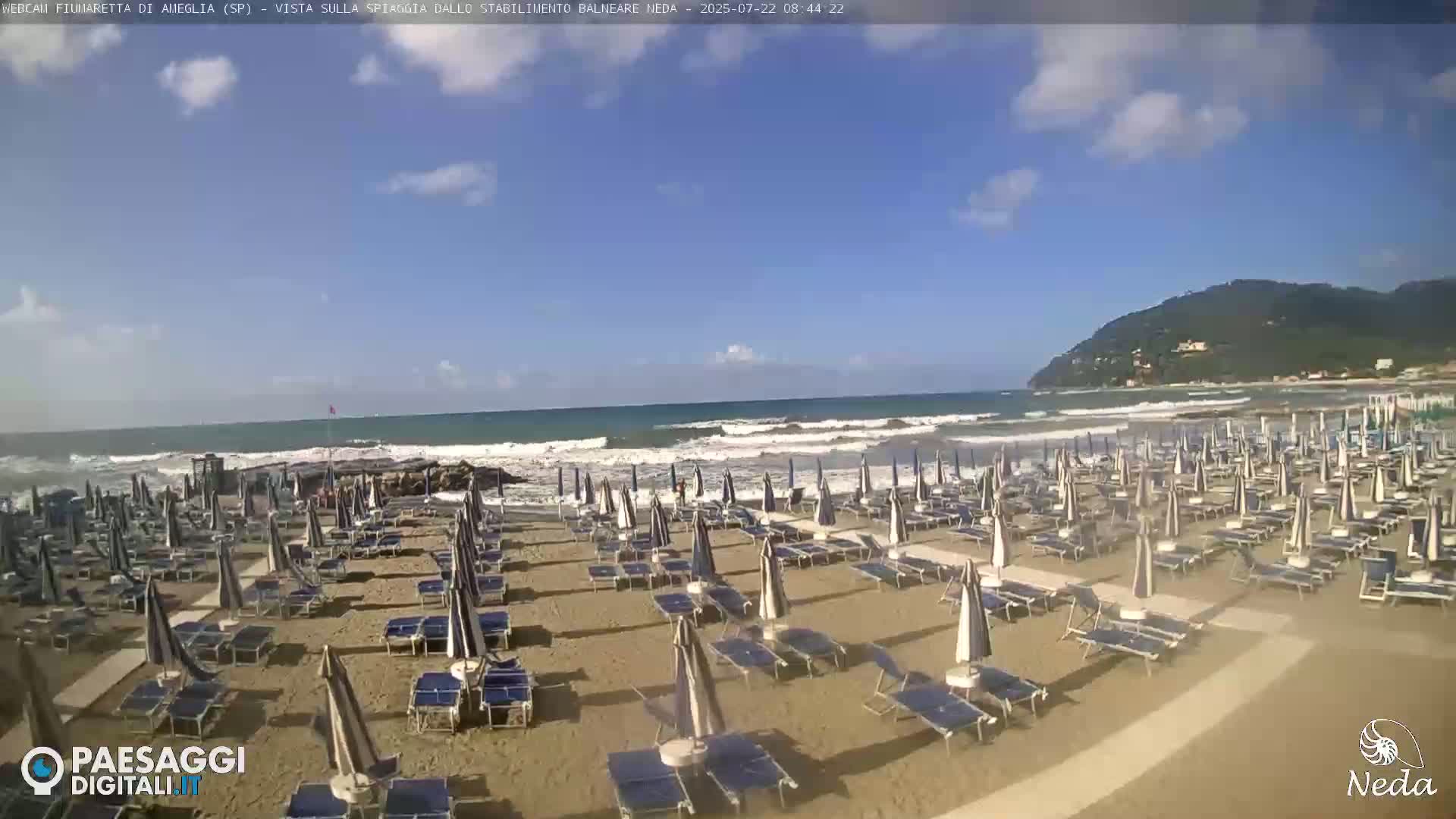 Fiumaretta di Ameglia Beach Live Cam - La Spezia, Liguria, Italy