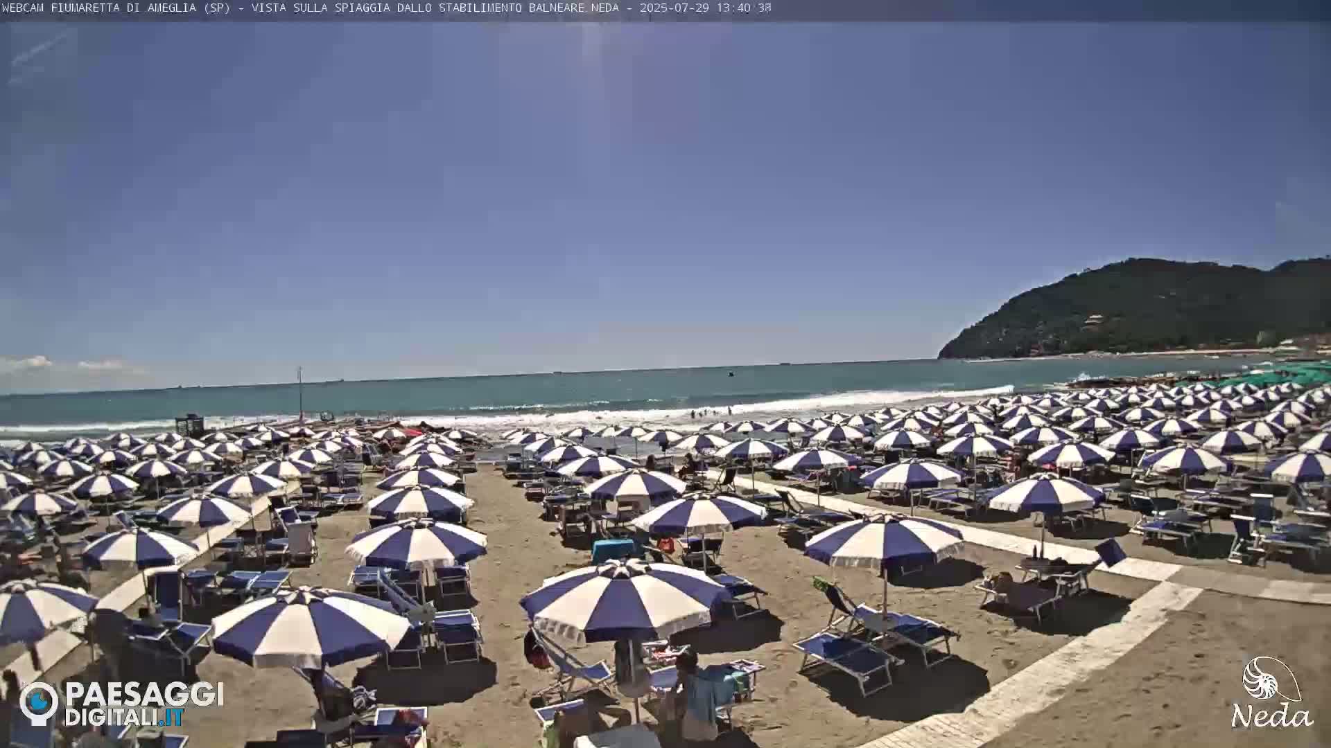 Fiumaretta di Ameglia Beach Live Cam - La Spezia, Liguria, Italy