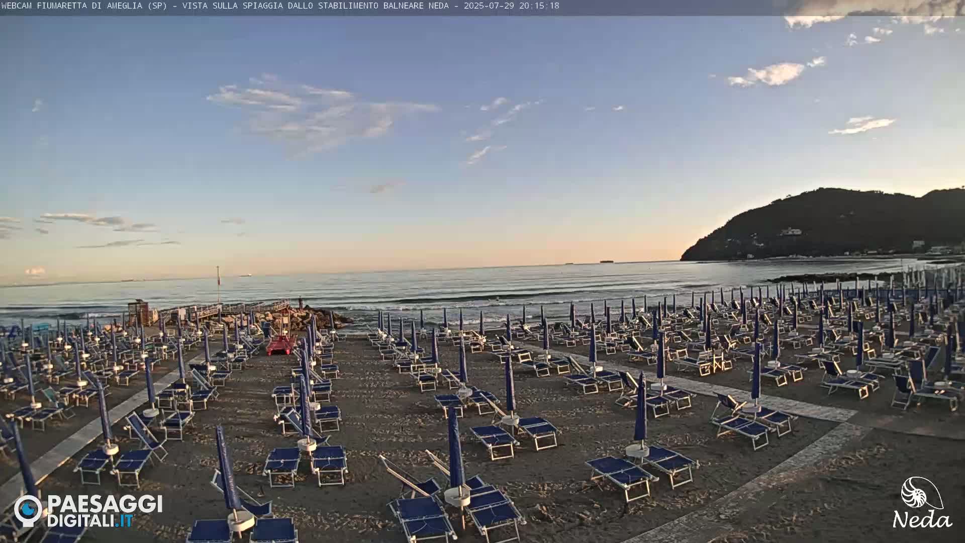 Fiumaretta di Ameglia Beach Live Cam - La Spezia, Liguria, Italy