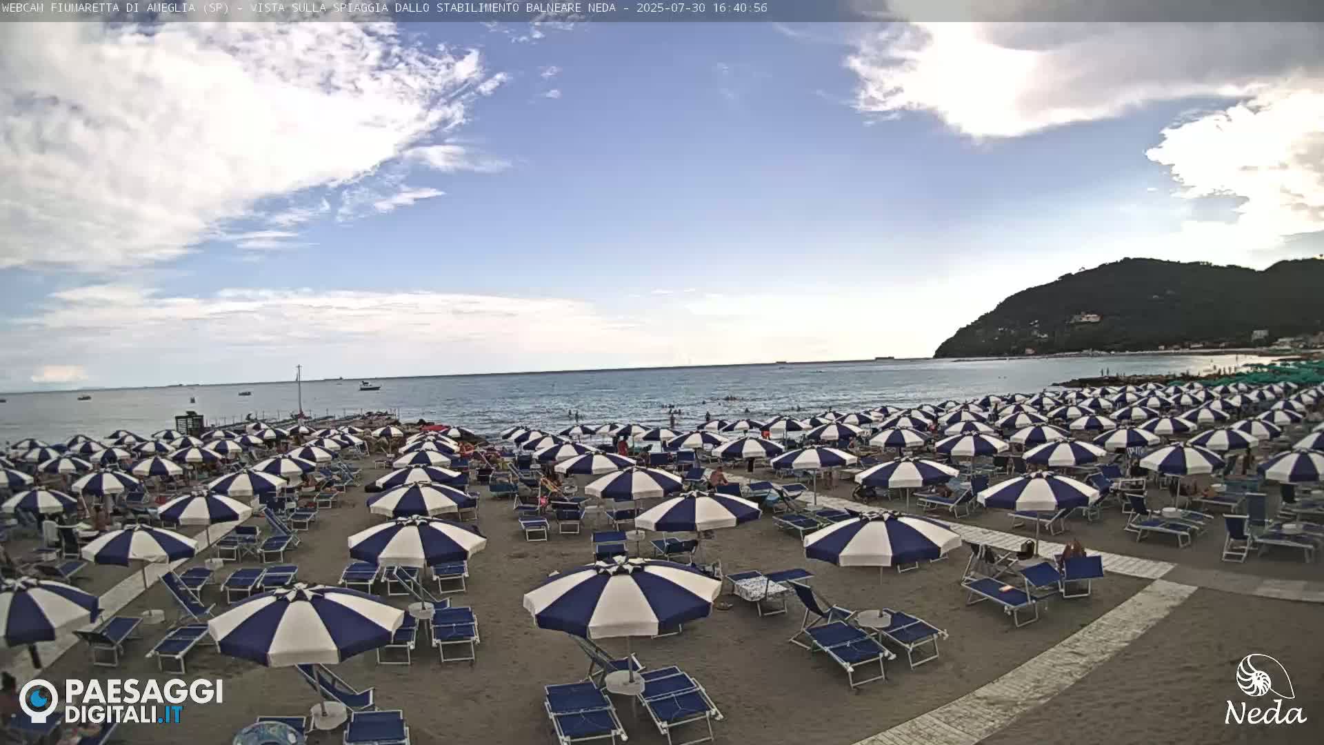 Fiumaretta di Ameglia Beach Live Cam - La Spezia, Liguria, Italy