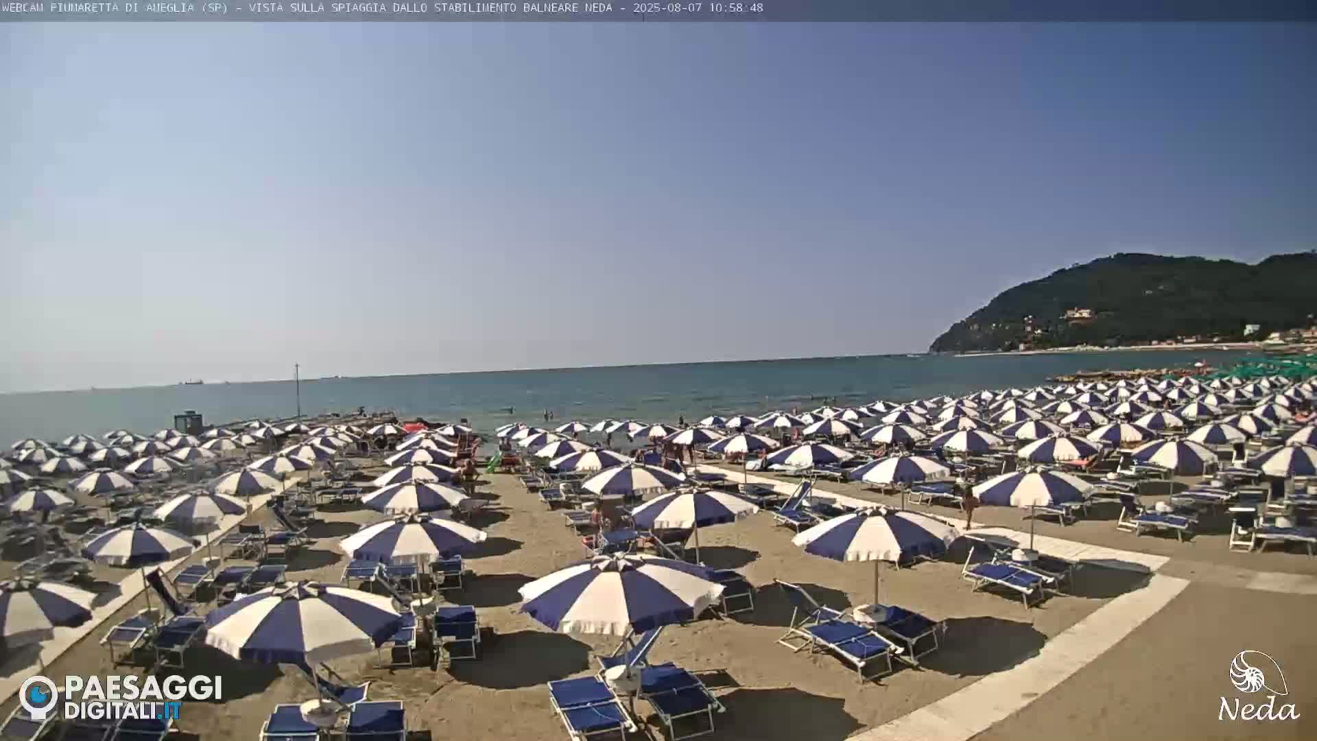 Fiumaretta di Ameglia Beach Live Cam - La Spezia, Liguria, Italy