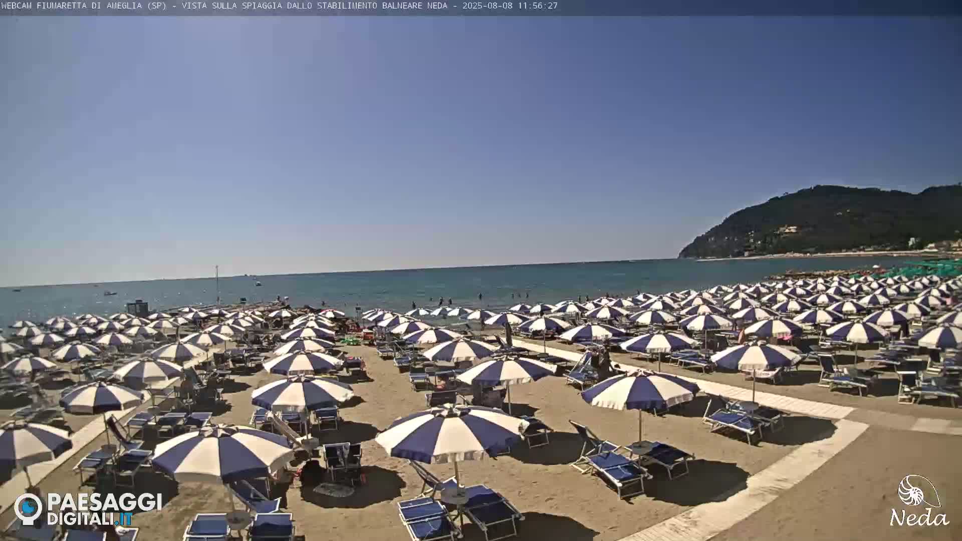 Fiumaretta di Ameglia Beach Live Cam - La Spezia, Liguria, Italy