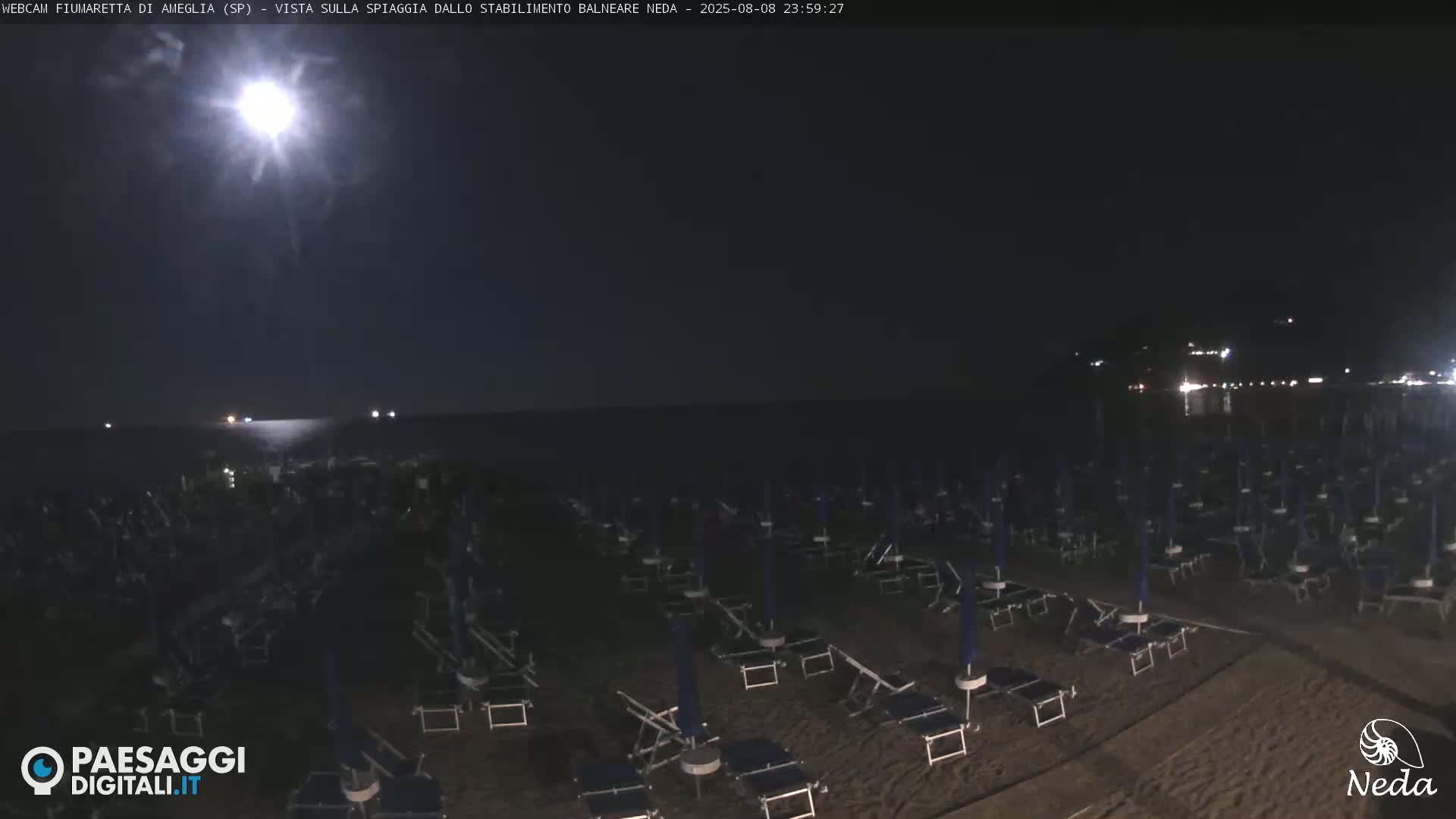 Fiumaretta di Ameglia Beach Live Cam - La Spezia, Liguria, Italy