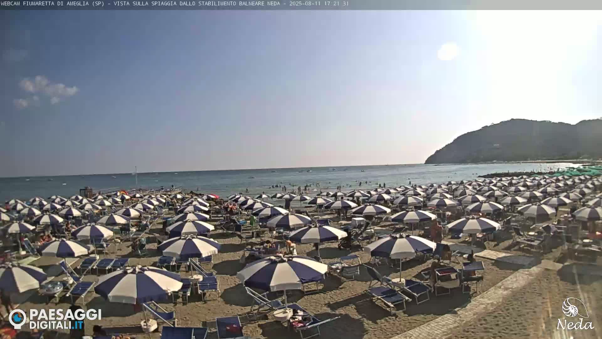 Fiumaretta di Ameglia Beach Live Cam - La Spezia, Liguria, Italy