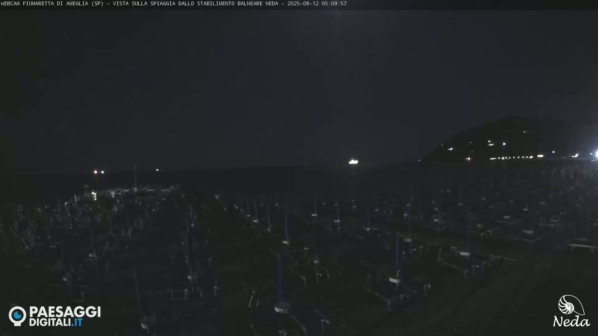 Fiumaretta di Ameglia Beach Live Cam - La Spezia, Liguria, Italy