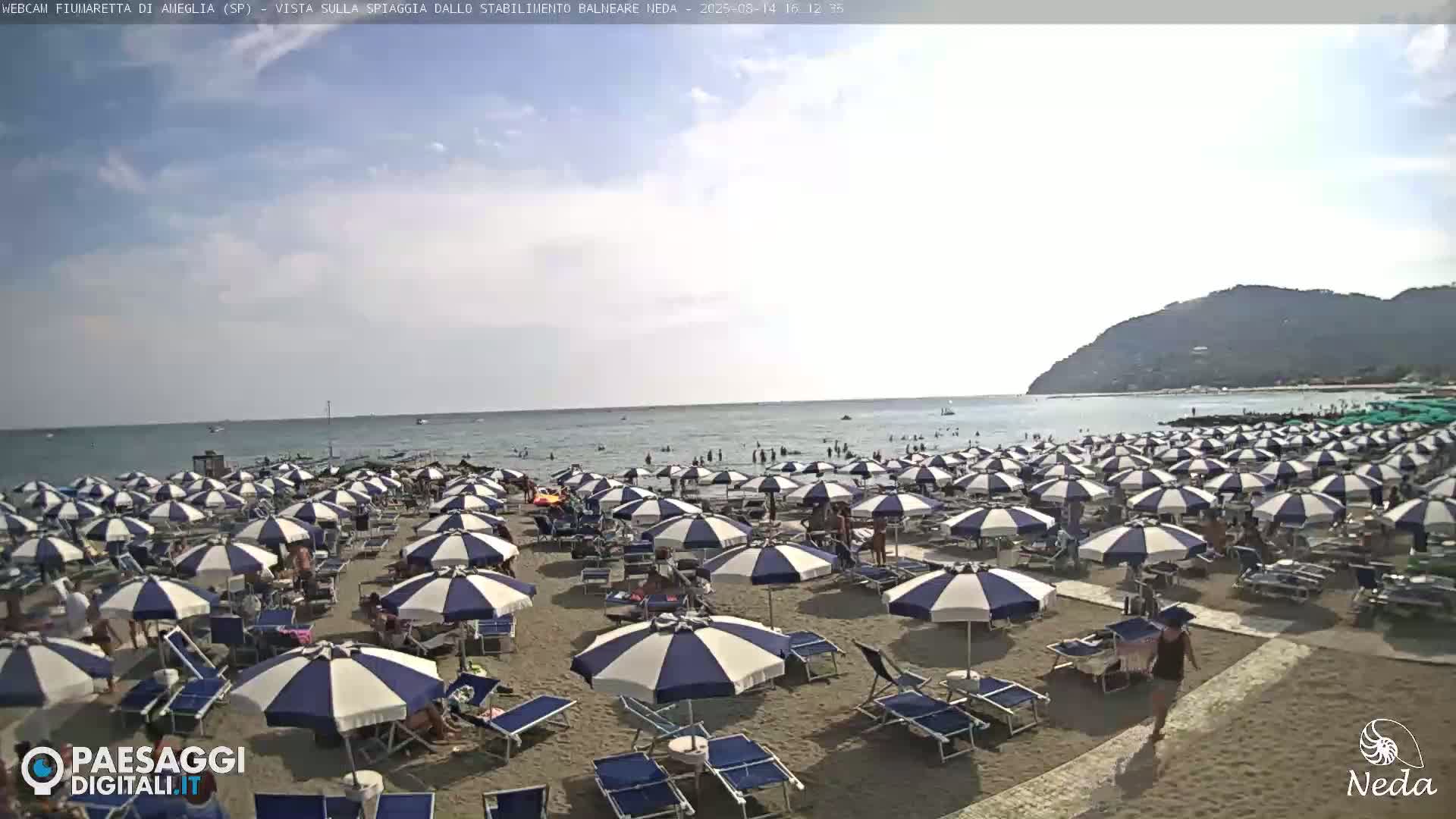 Fiumaretta di Ameglia Beach Live Cam - La Spezia, Liguria, Italy