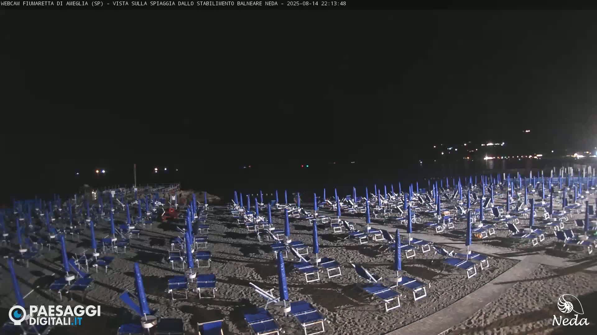 Fiumaretta di Ameglia Beach Live Cam - La Spezia, Liguria, Italy