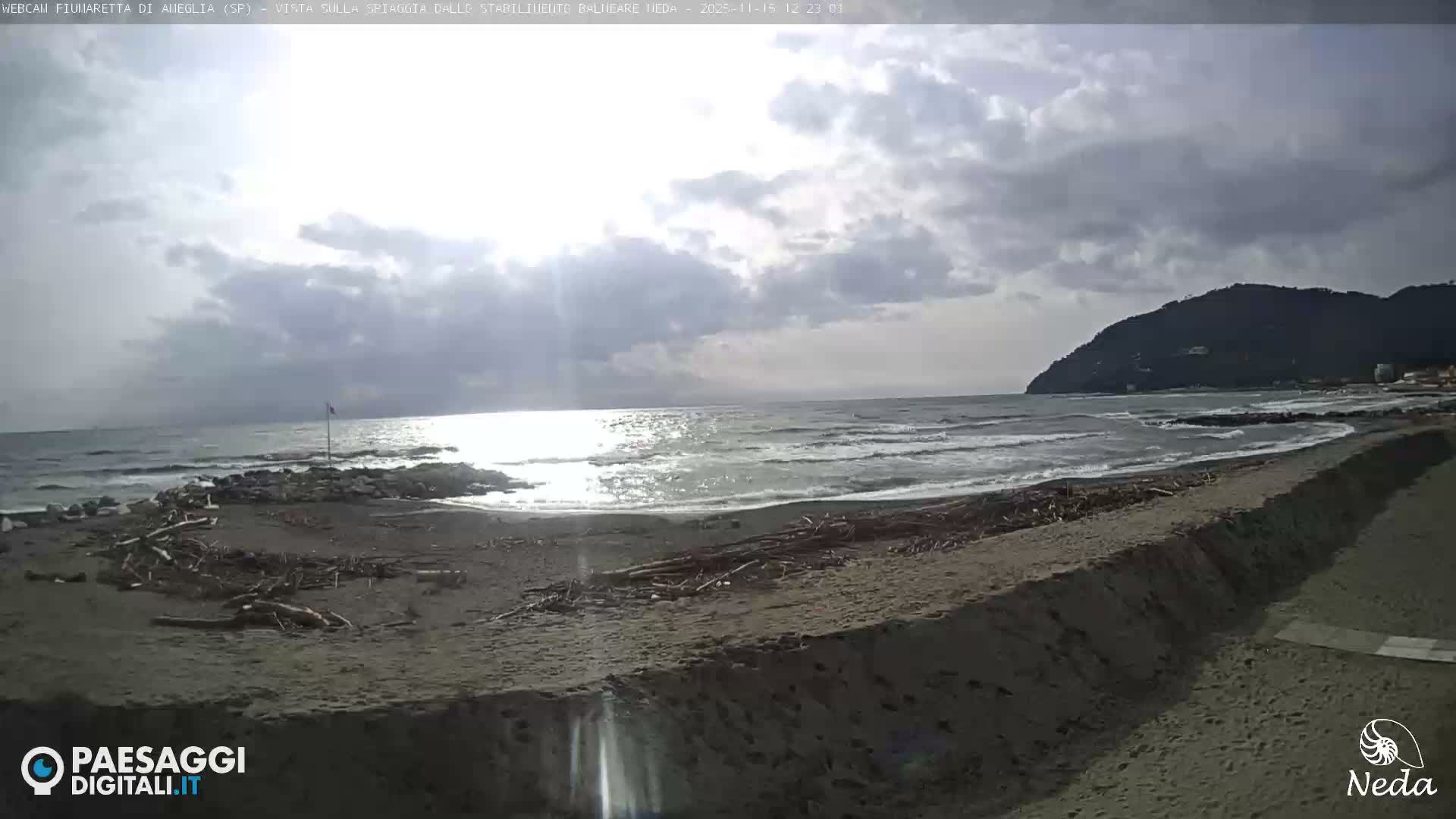 Fiumaretta di Ameglia Beach Live Cam - La Spezia, Liguria, Italy