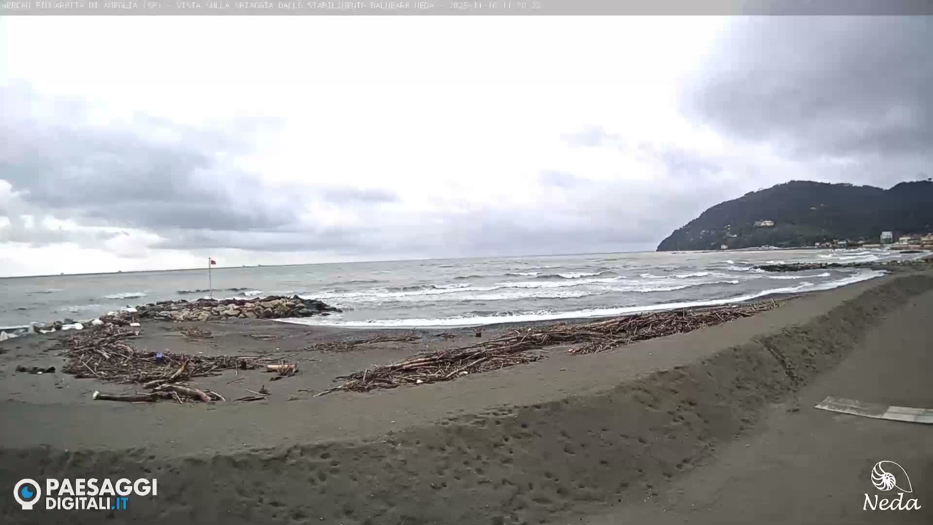 Fiumaretta di Ameglia Beach Live Cam - La Spezia, Liguria, Italy