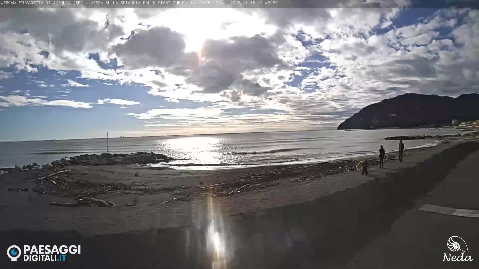 Fiumaretta di Ameglia Beach Live Cam - La Spezia, Liguria, Italy