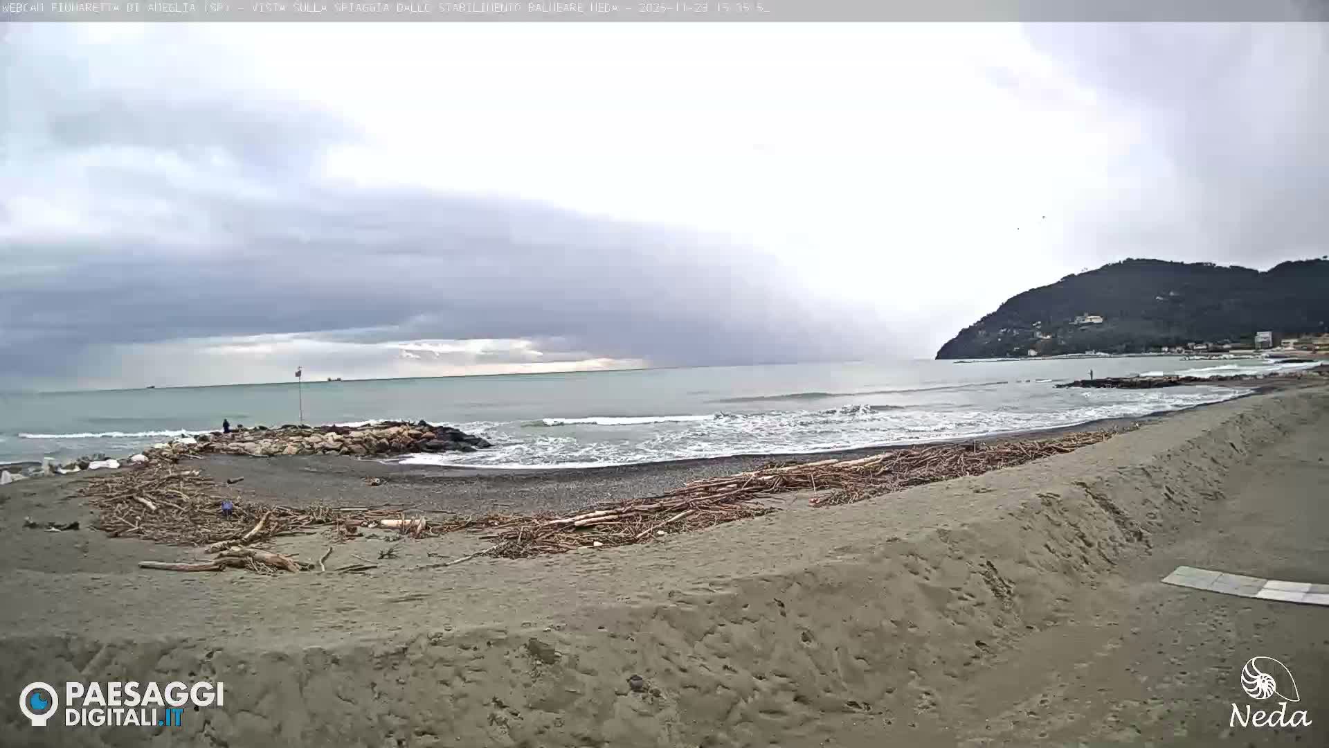Fiumaretta di Ameglia Beach Live Cam - La Spezia, Liguria, Italy